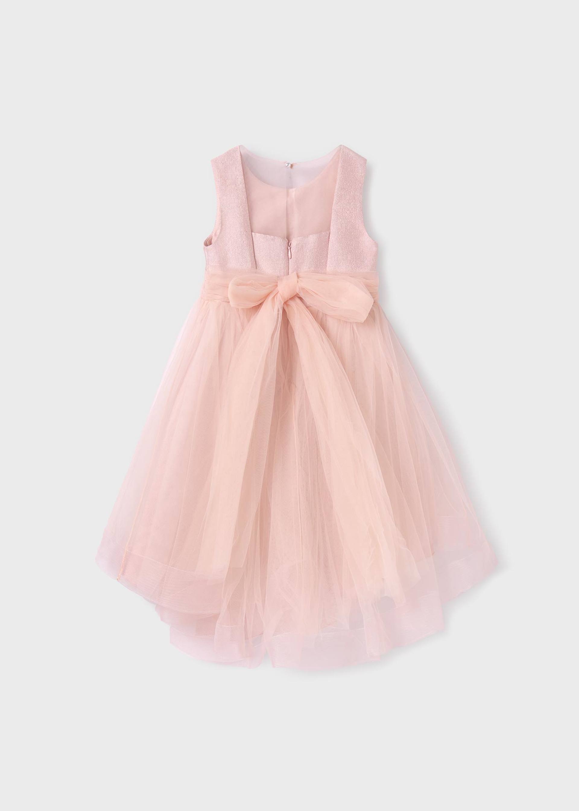 Abito tulle fantasia glitter bambina