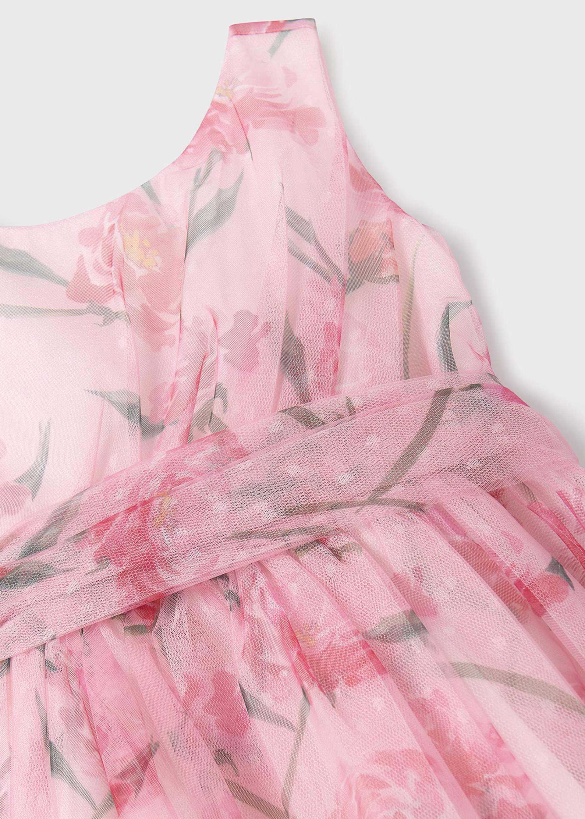 Abito tulle stampato bambina