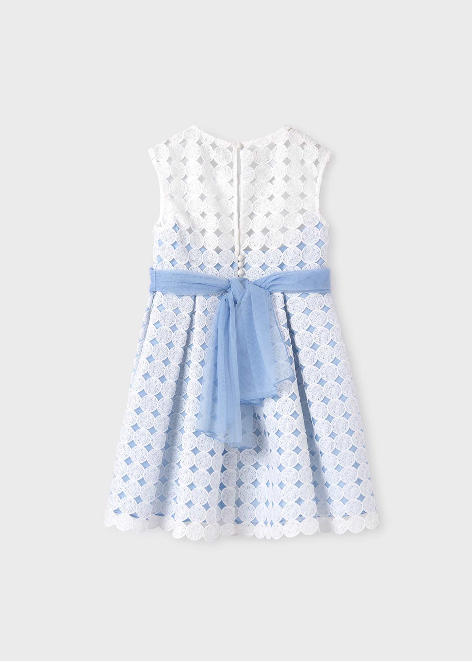 Vestido guipure menina