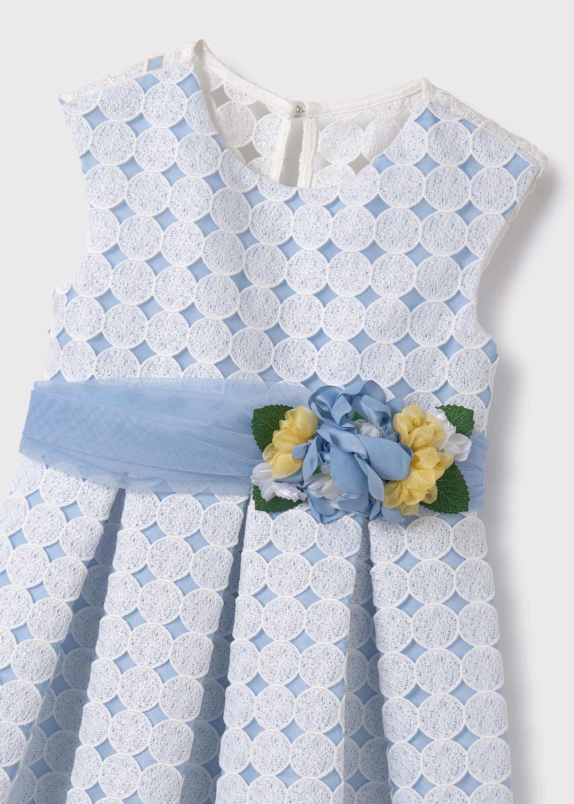 Vestido guipure menina