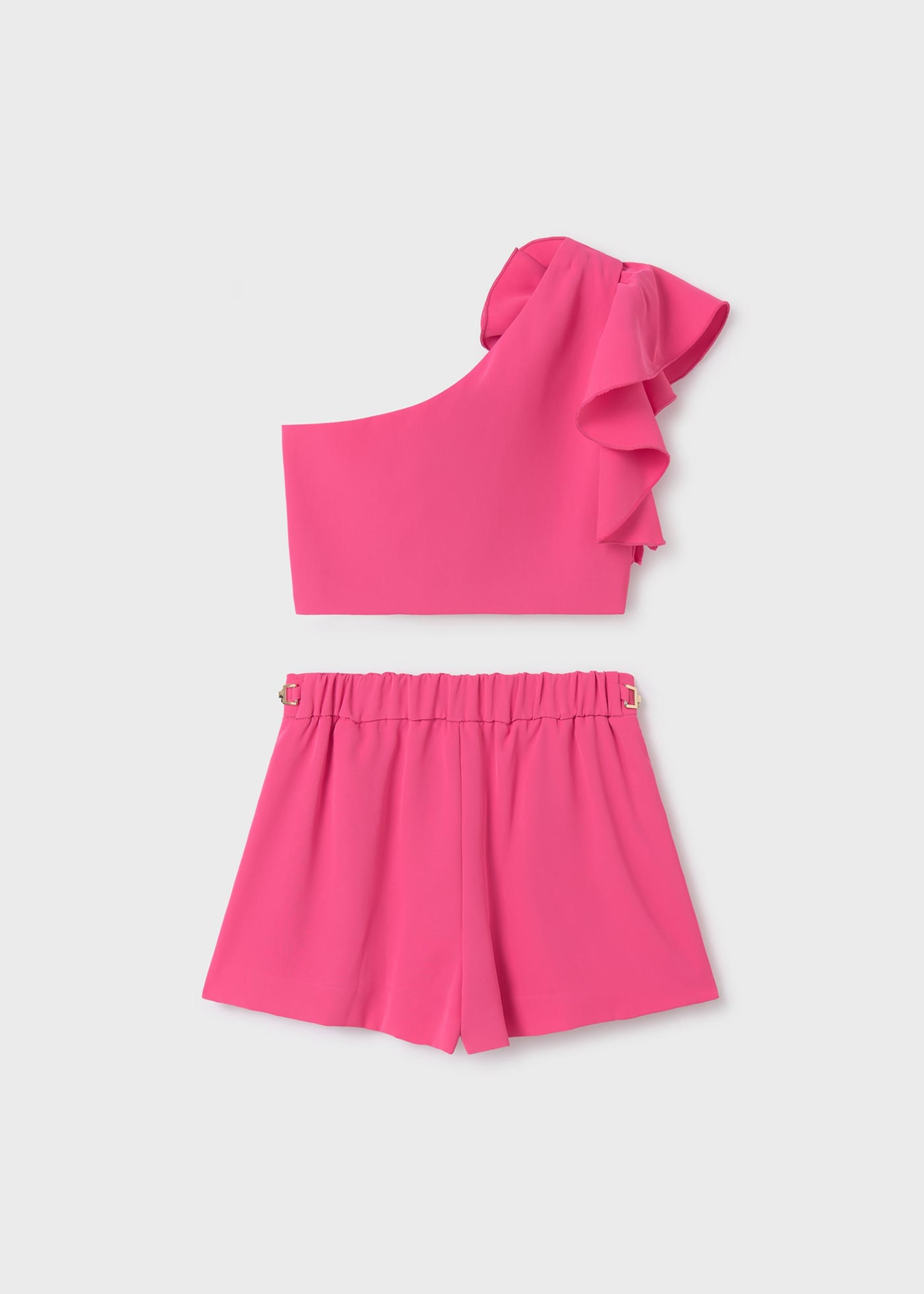 Conjunto bermuda crepe fluido menina