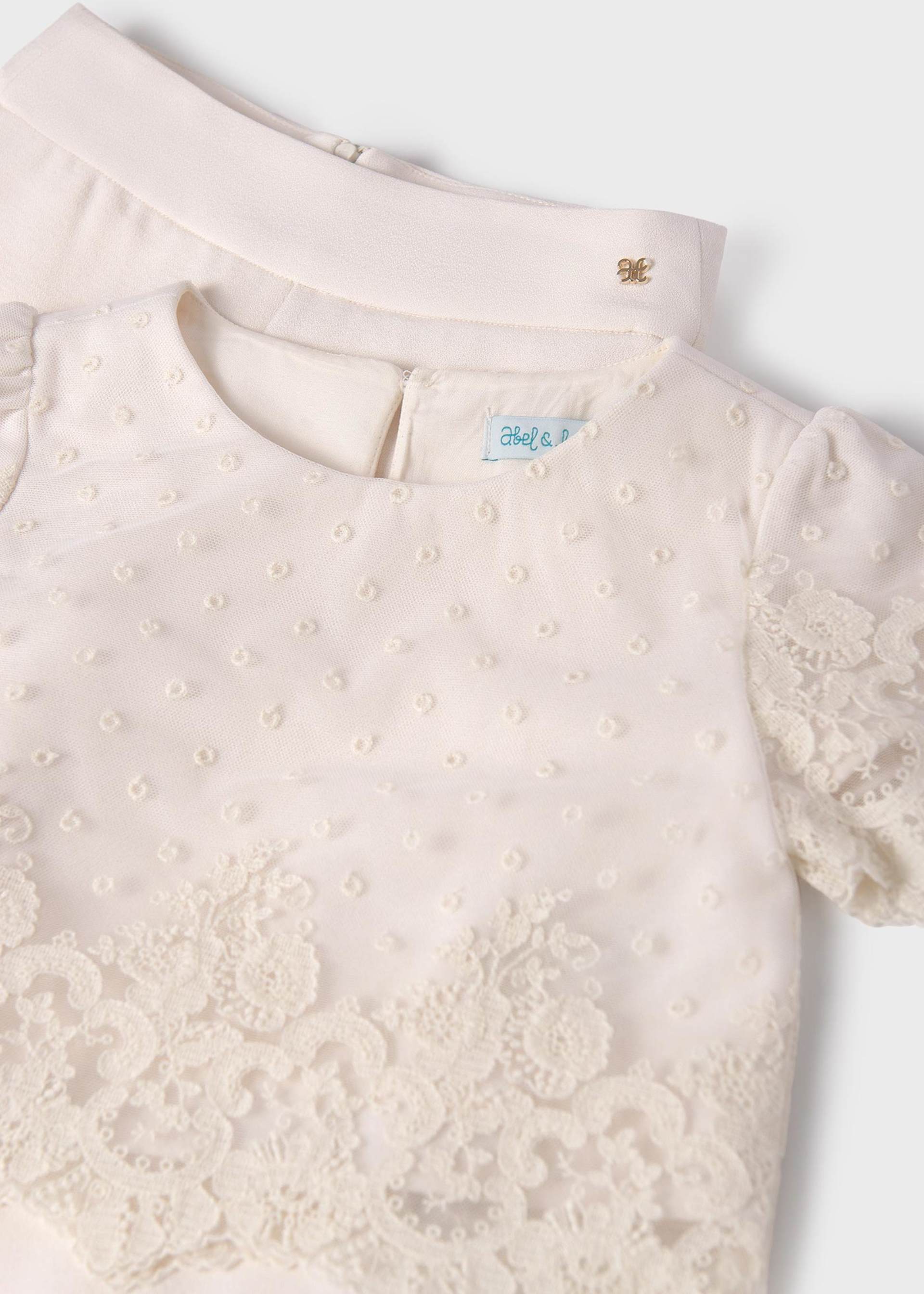 Completo pantalone lungo crêpe bambina