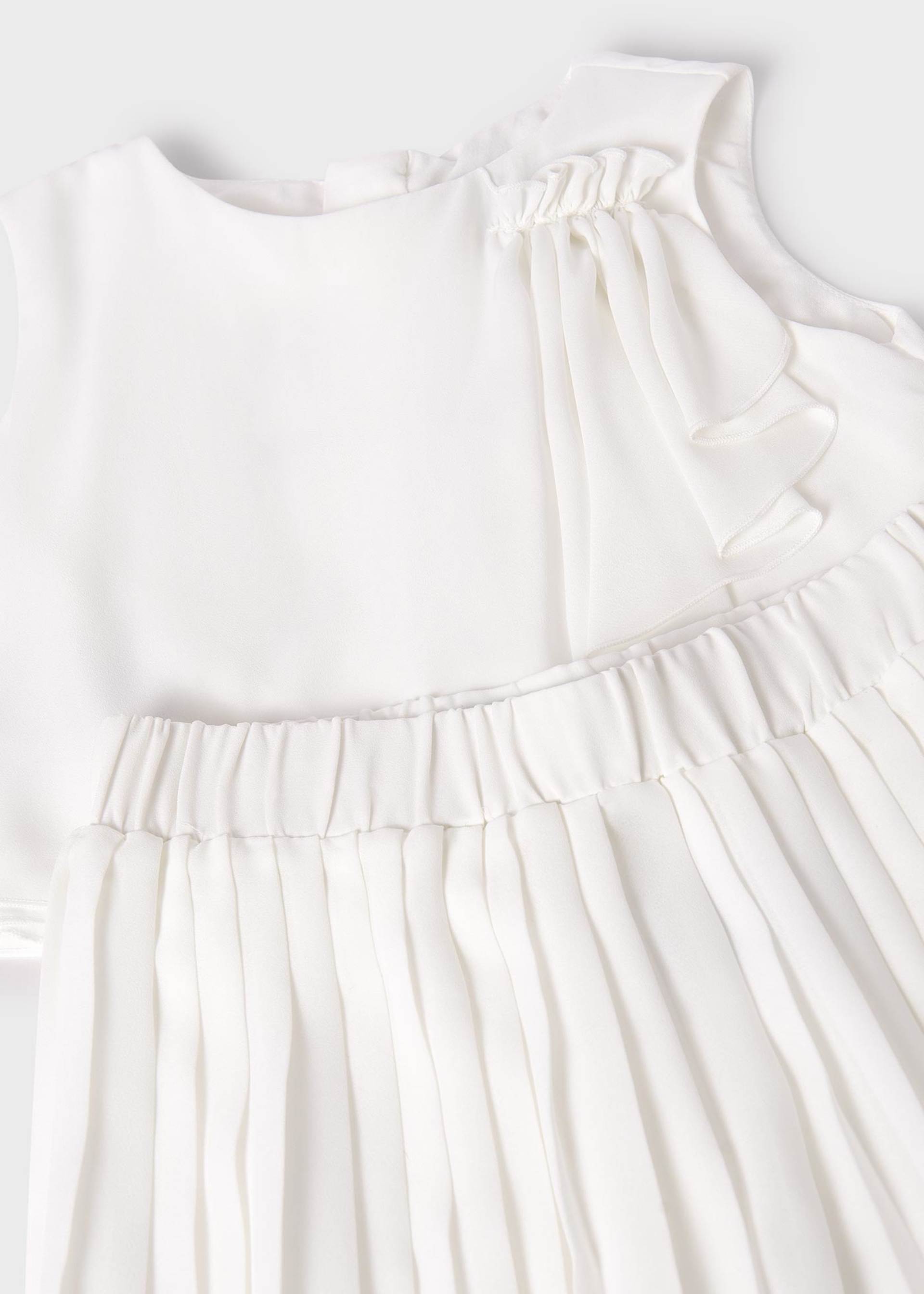 Conjunto pantalón crepe plisado niña