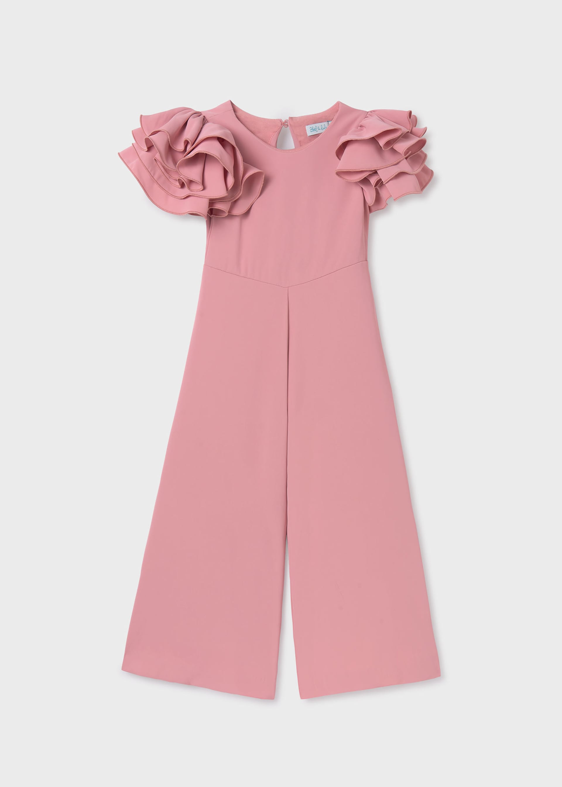 Girl Crepe Flowy Jumpsuit