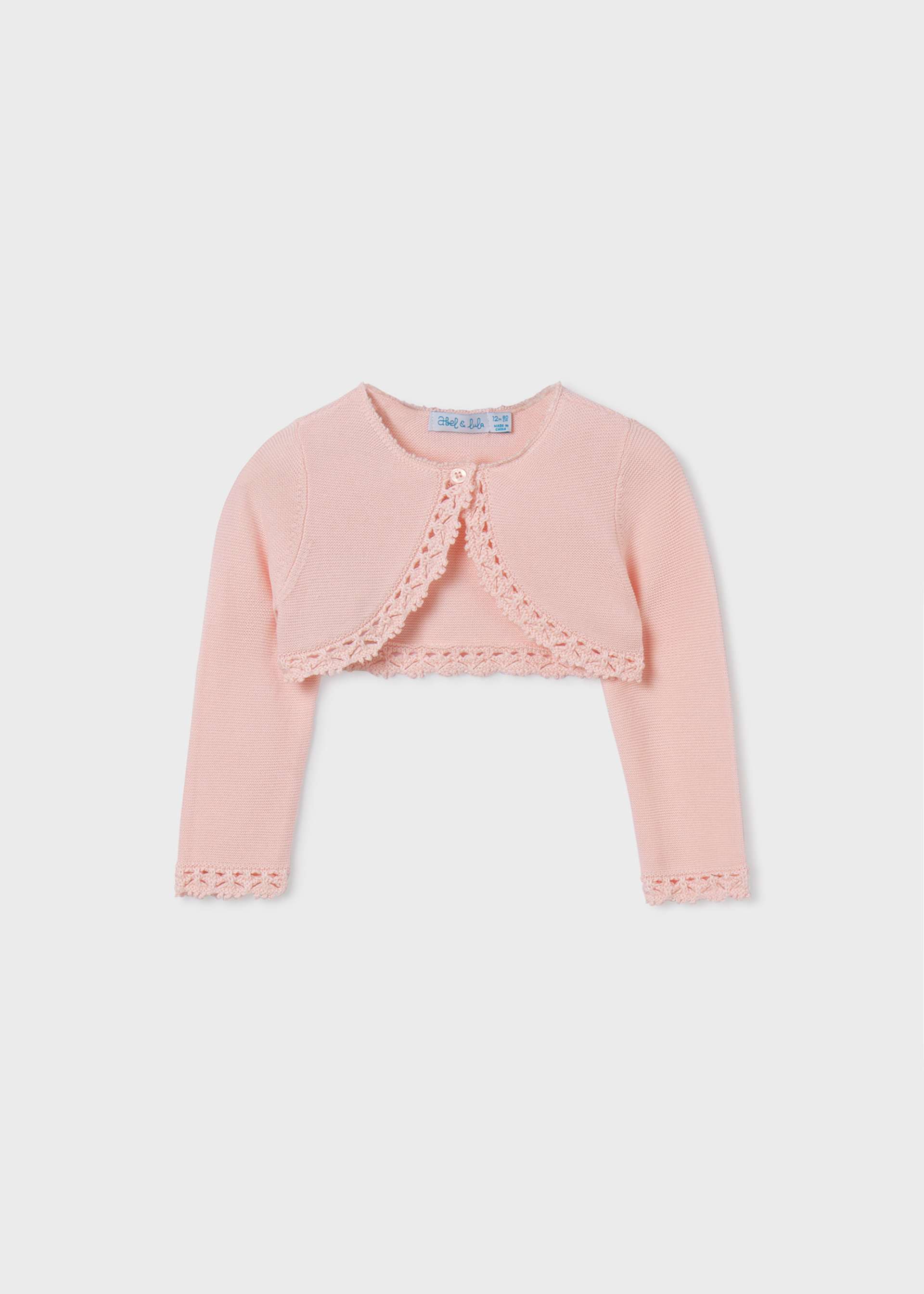 Cardigan tricot bolerino neonata