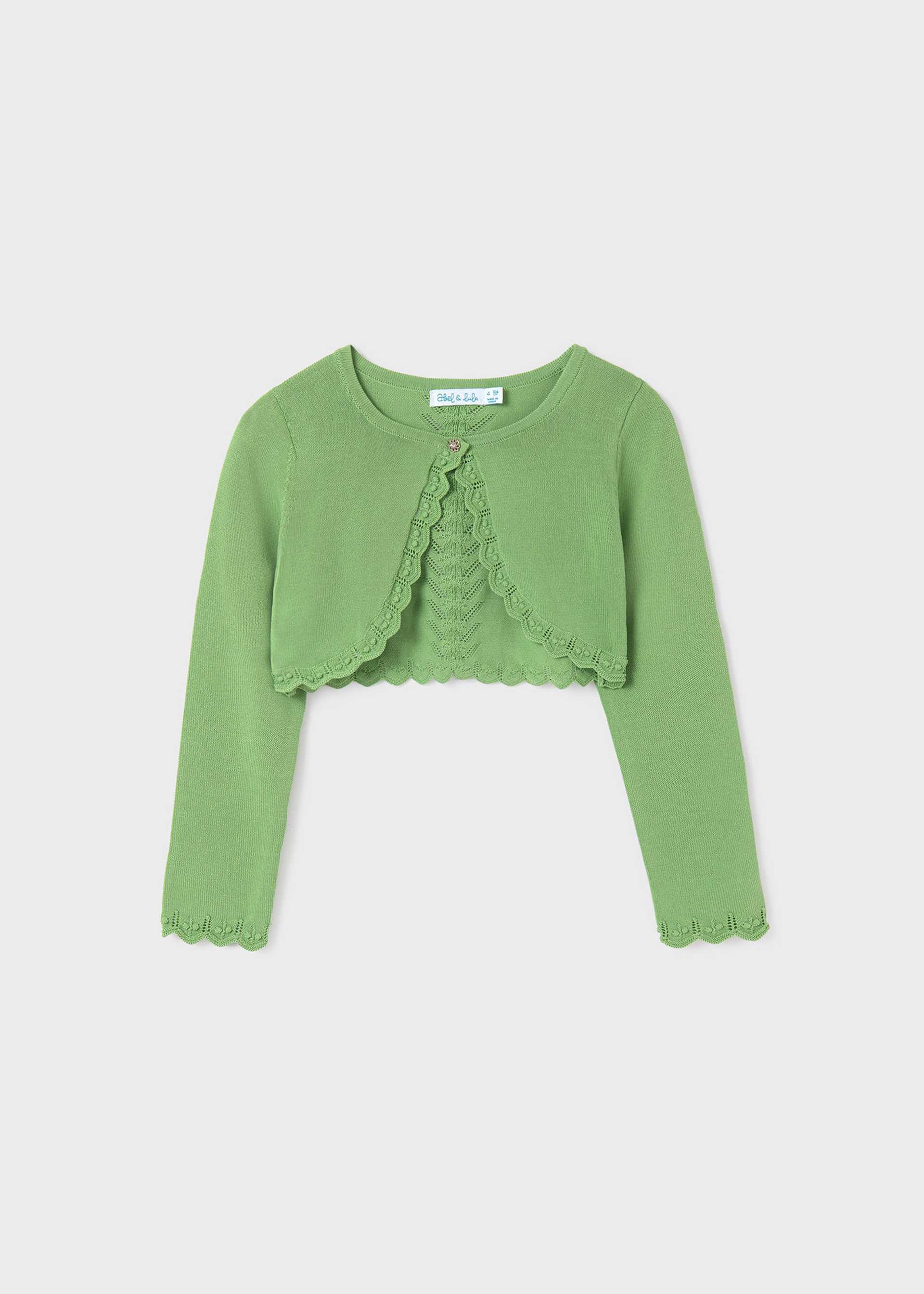 Cardigan tricot bolerino bambina