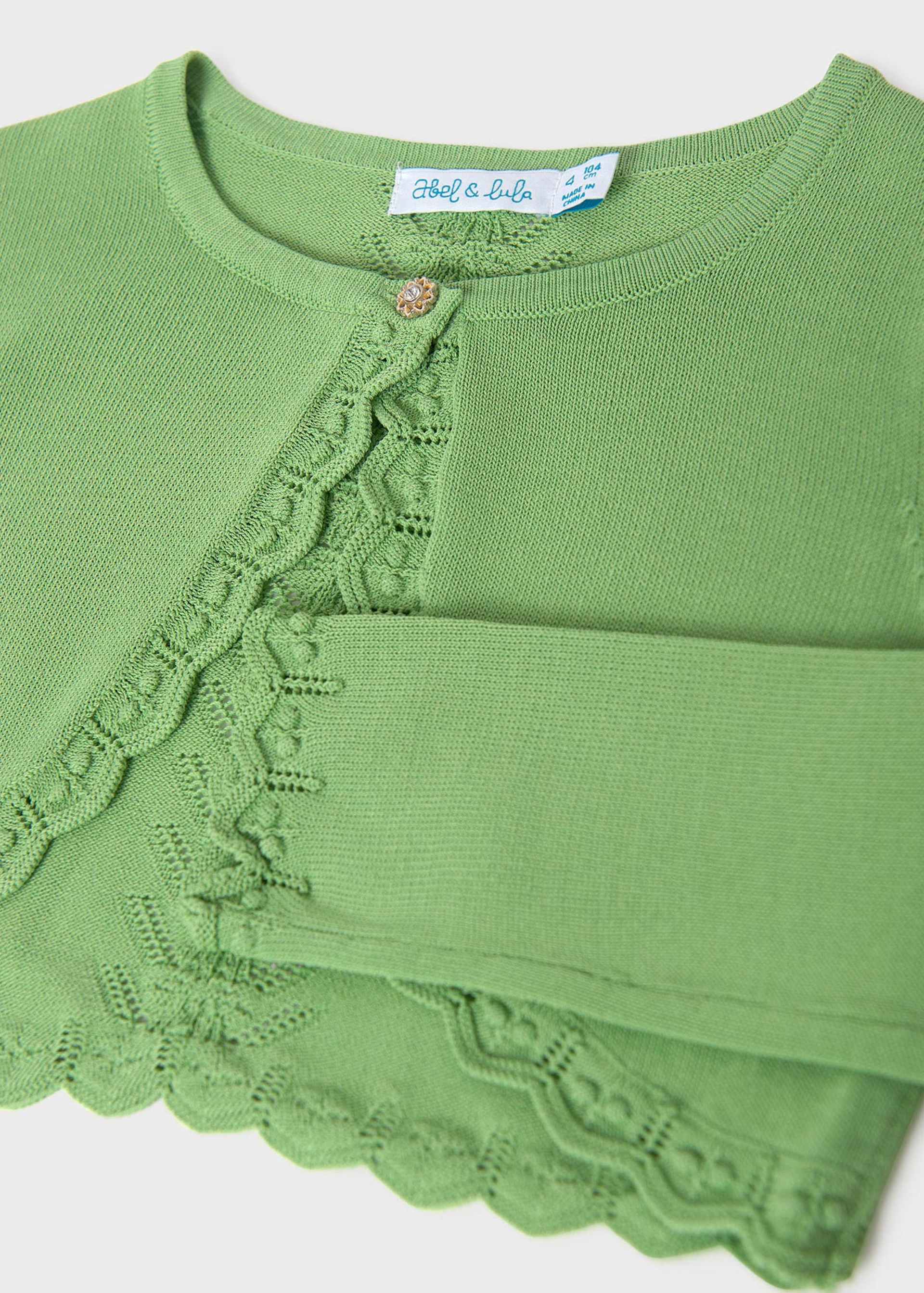 Cardigan tricot bolerino bambina