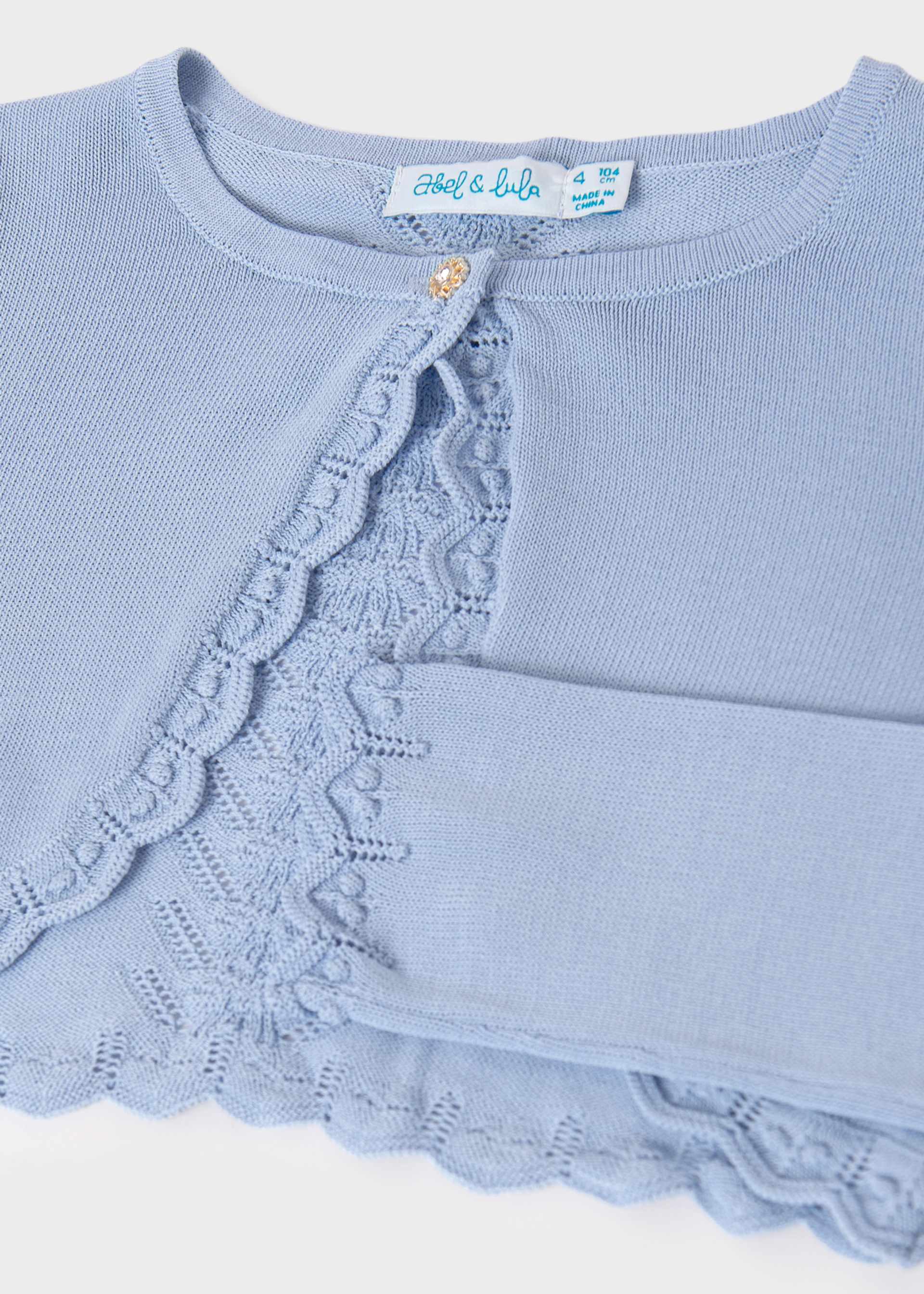 Bolero tricot menina