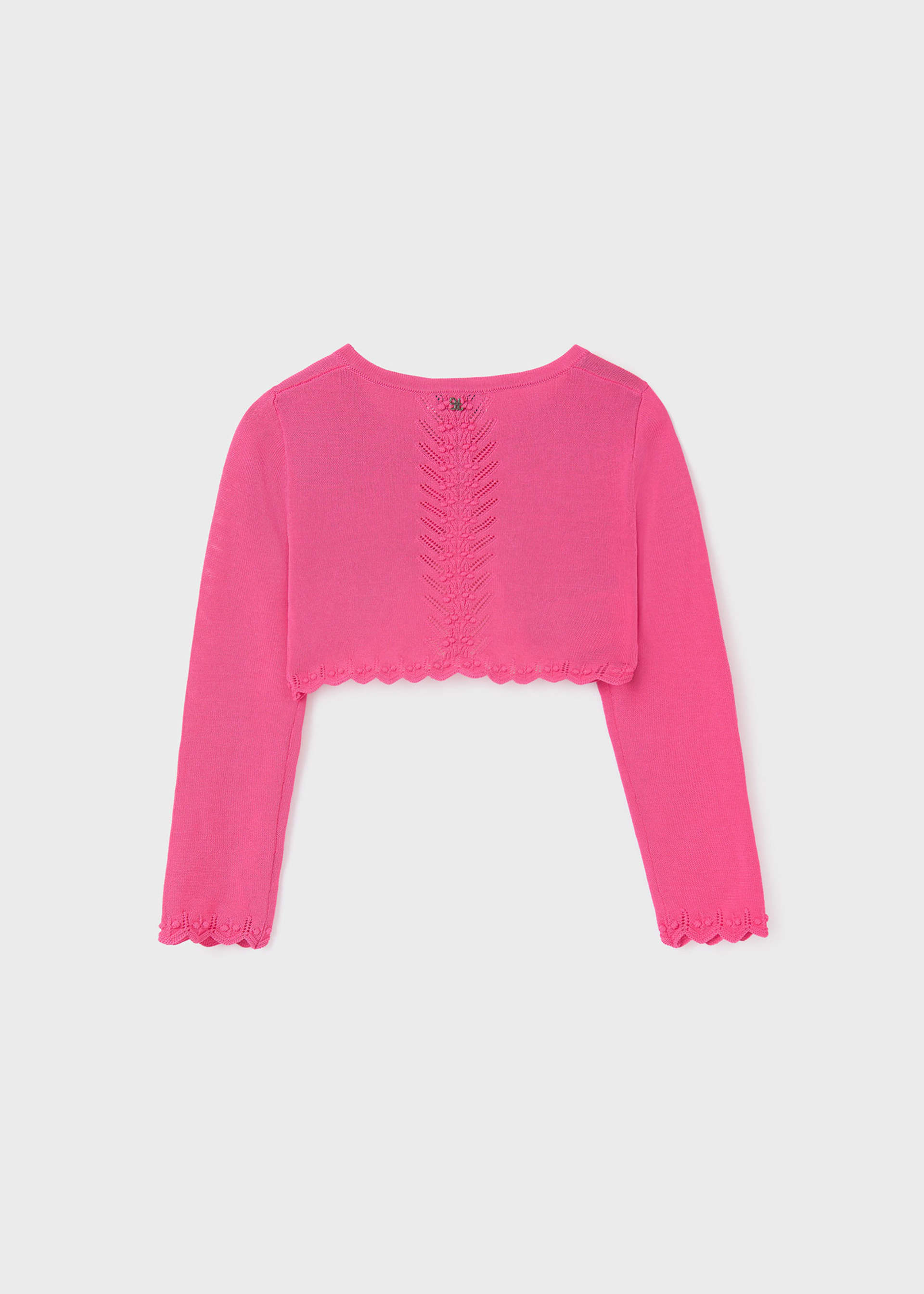 Rebeca tricot tipo bolero niña