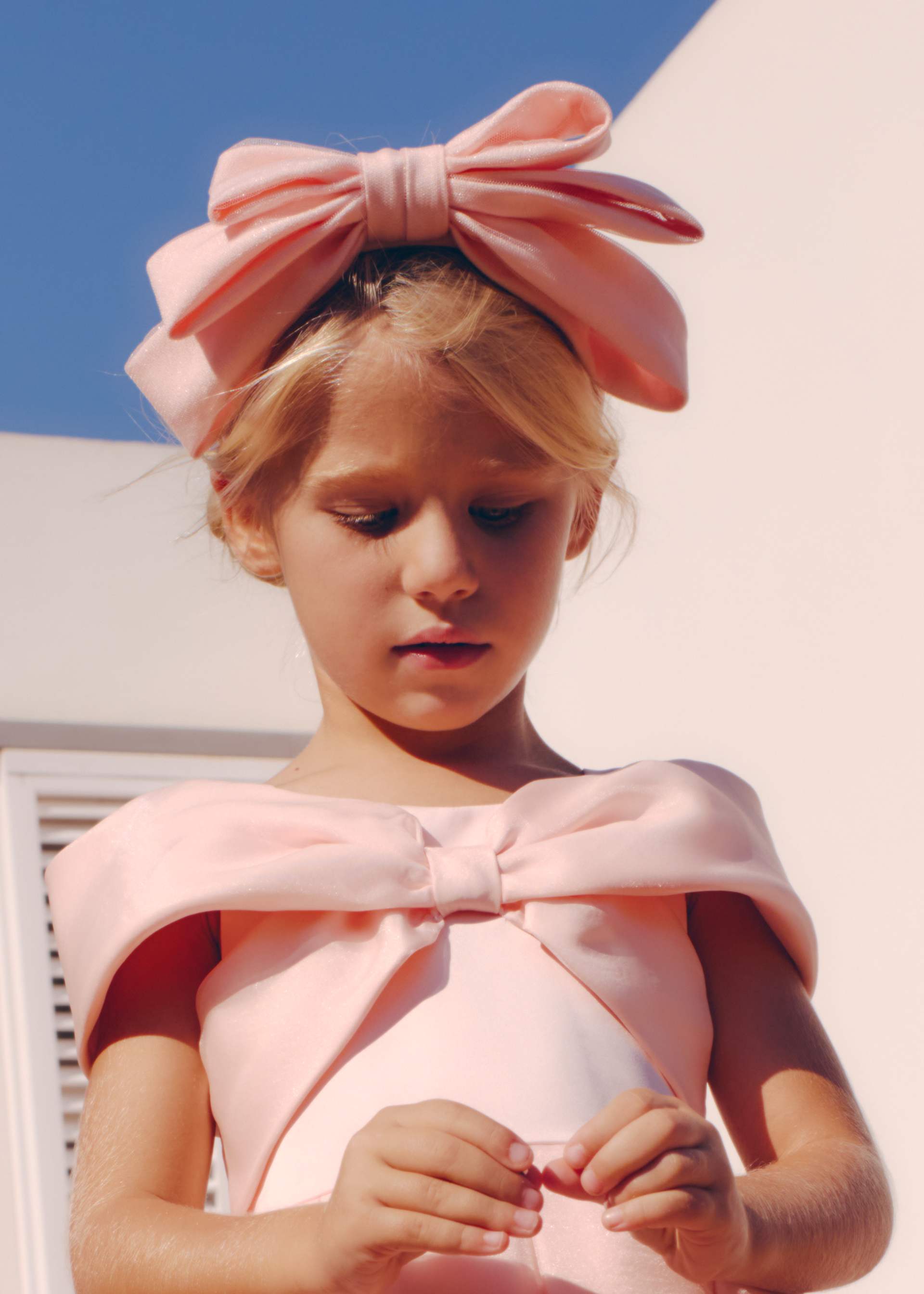 Cerchietto fiocco bambina
