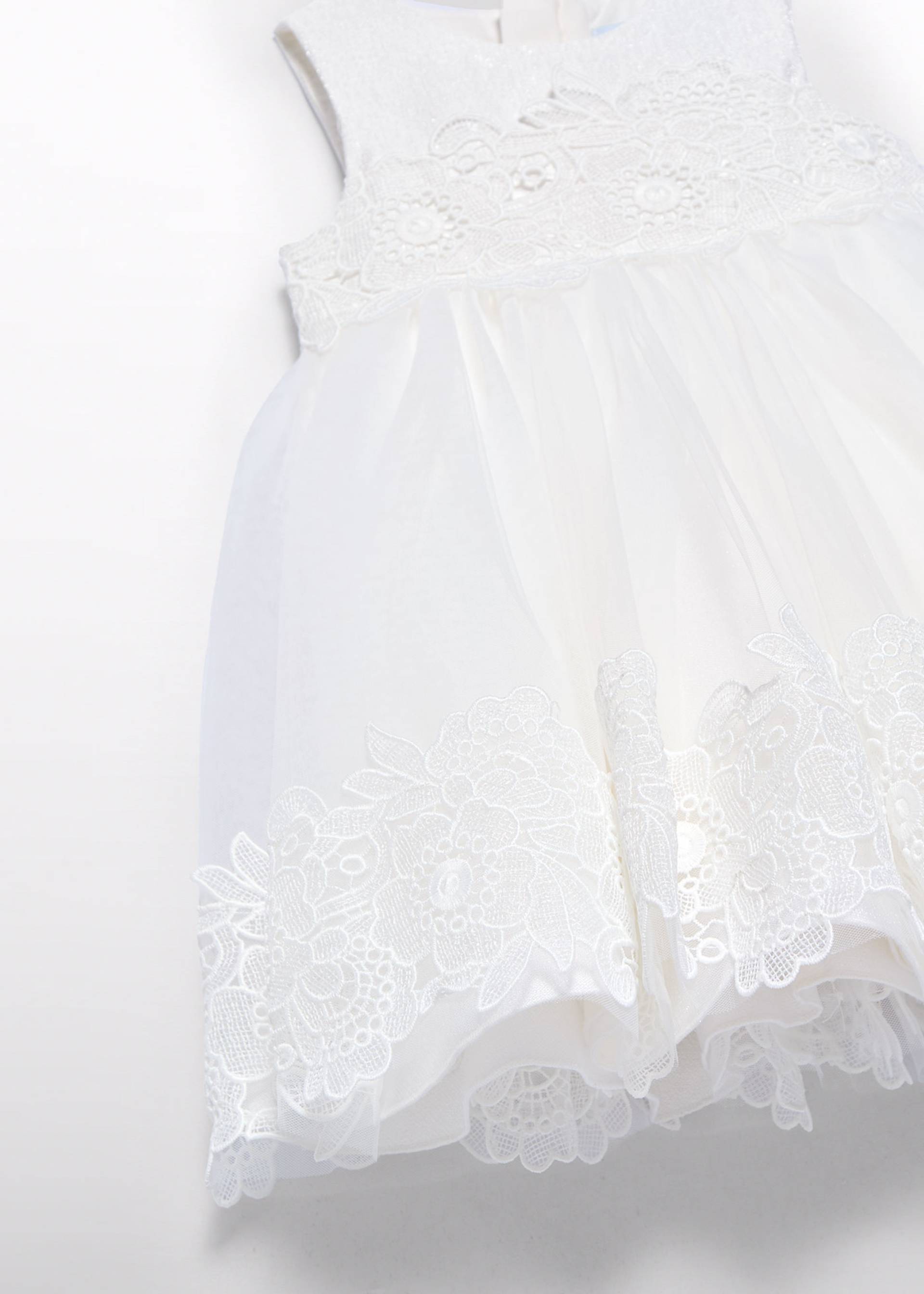 Vestido tul guipur bebé