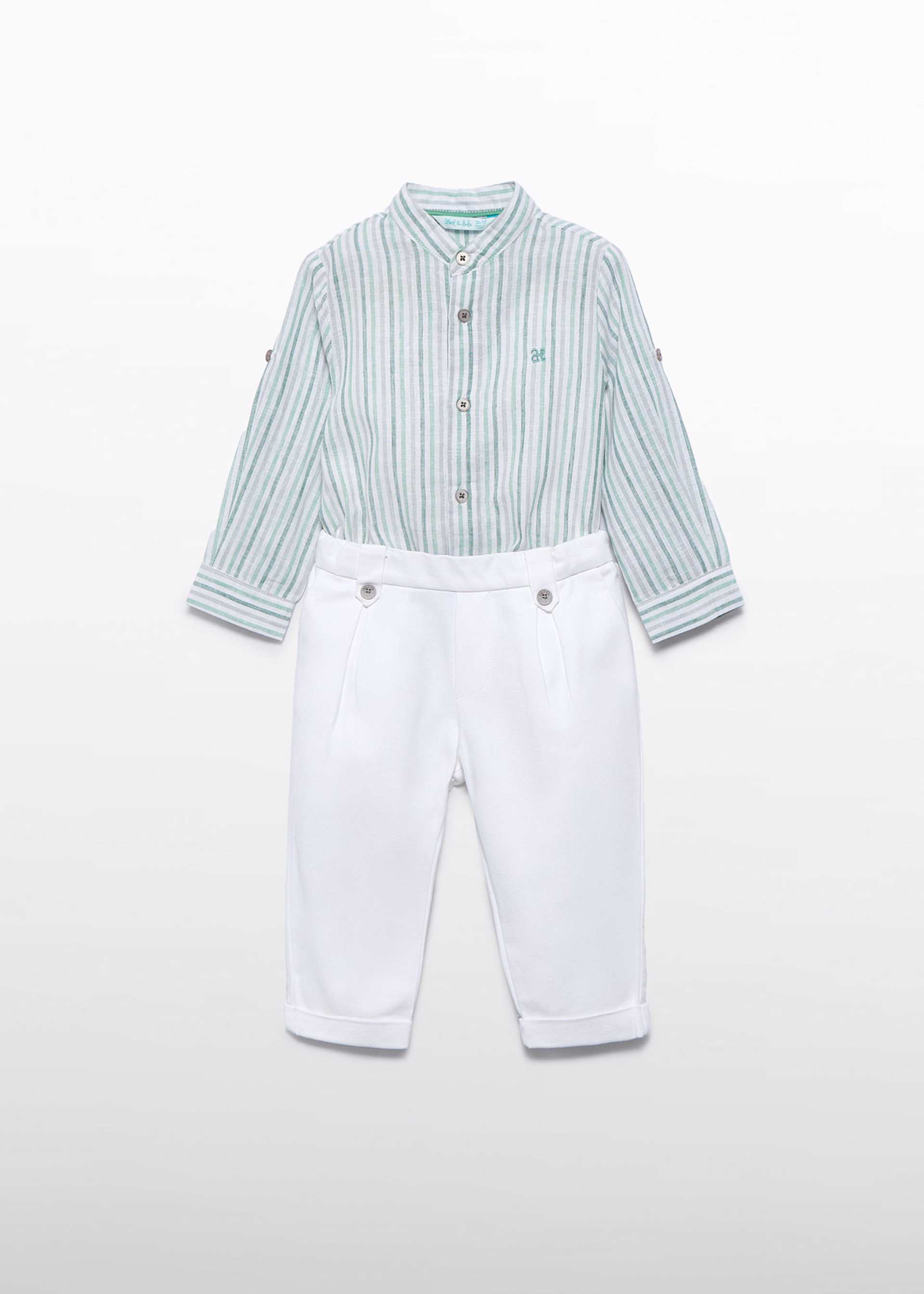 Ensemble pantalon en lin bébé