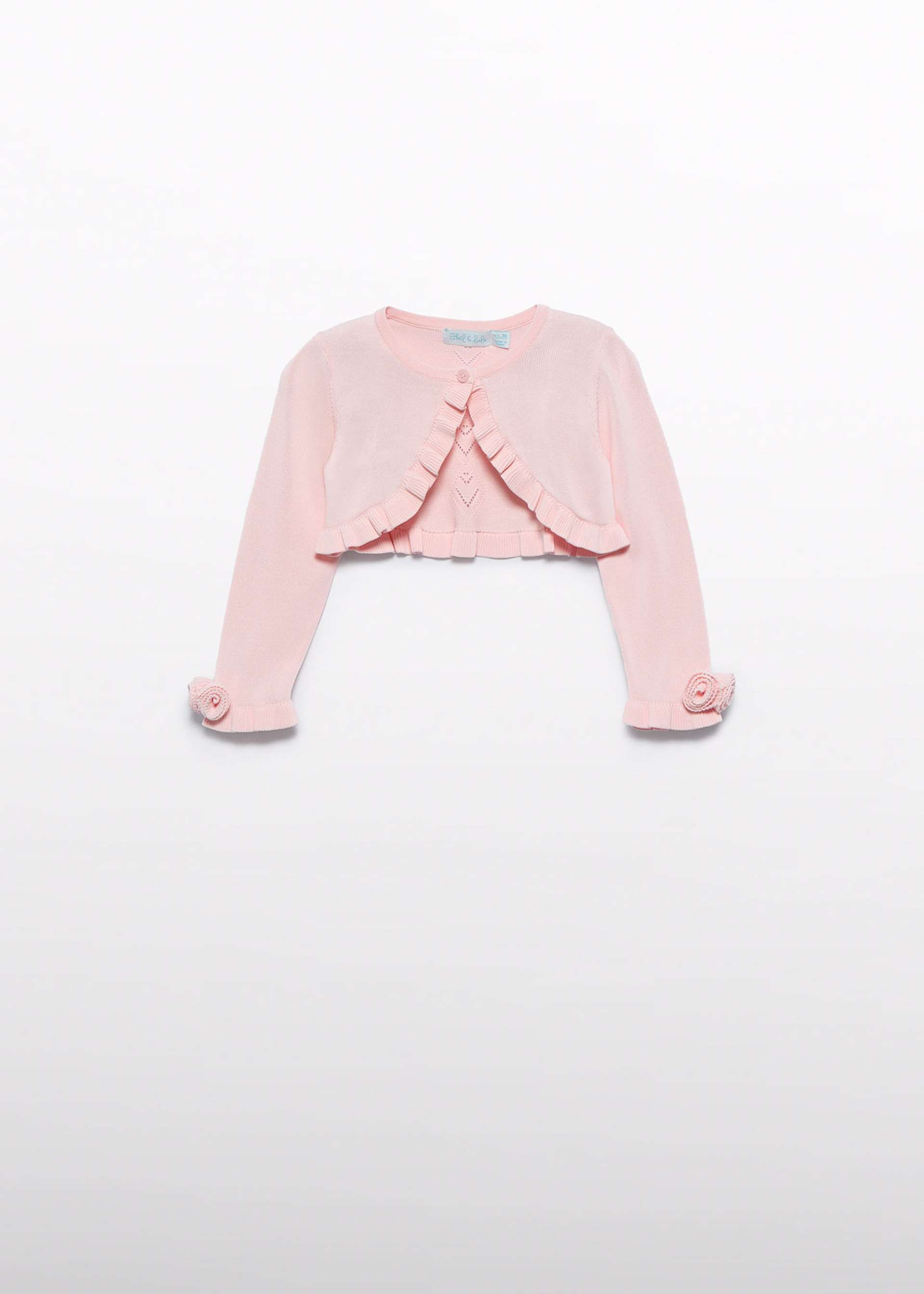 Cardigan tricot traforato neonata