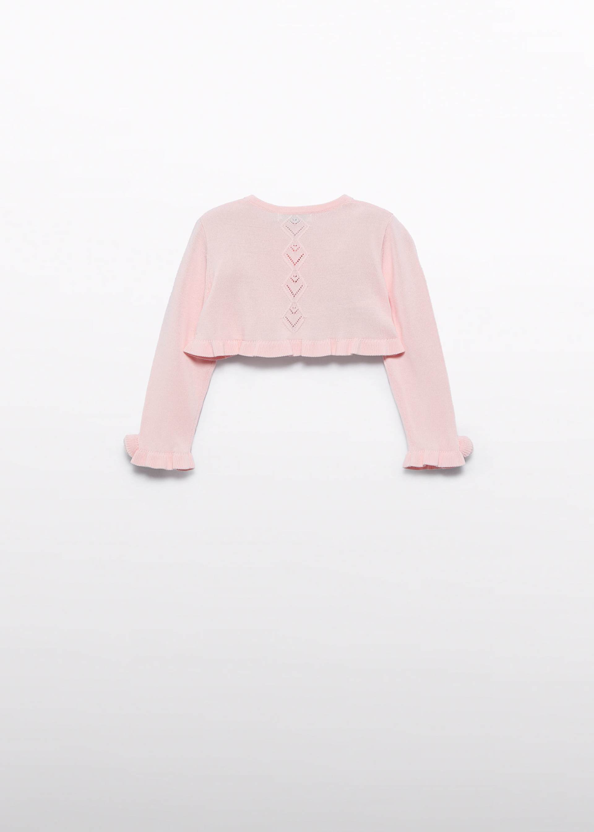 Baby openwork tricot cardigan