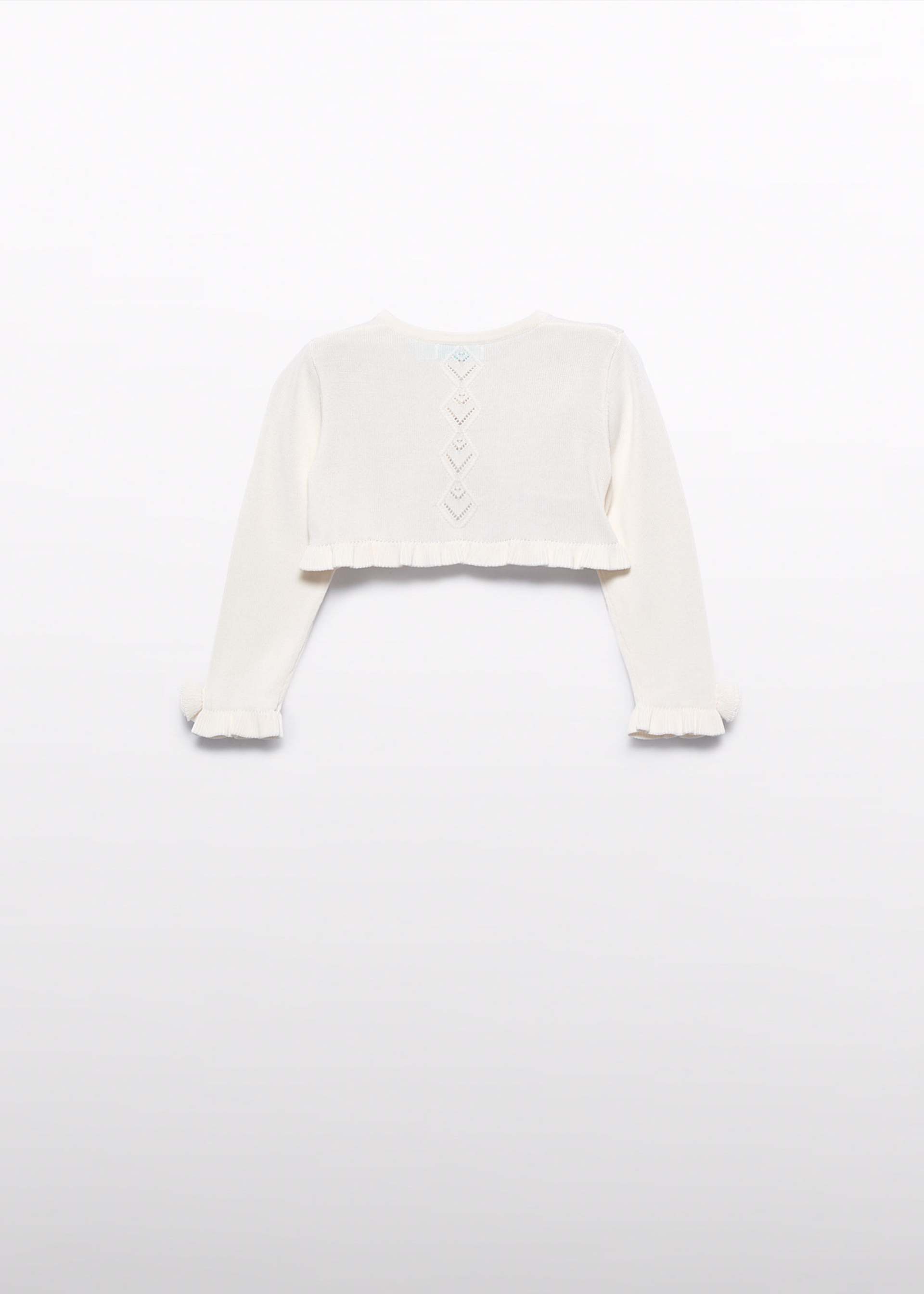 Baby openwork tricot cardigan