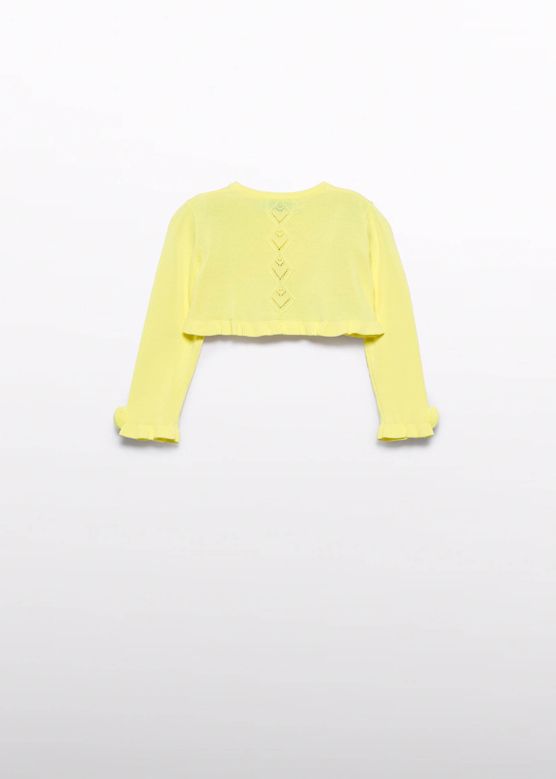 Cardigan tricot traforato neonata