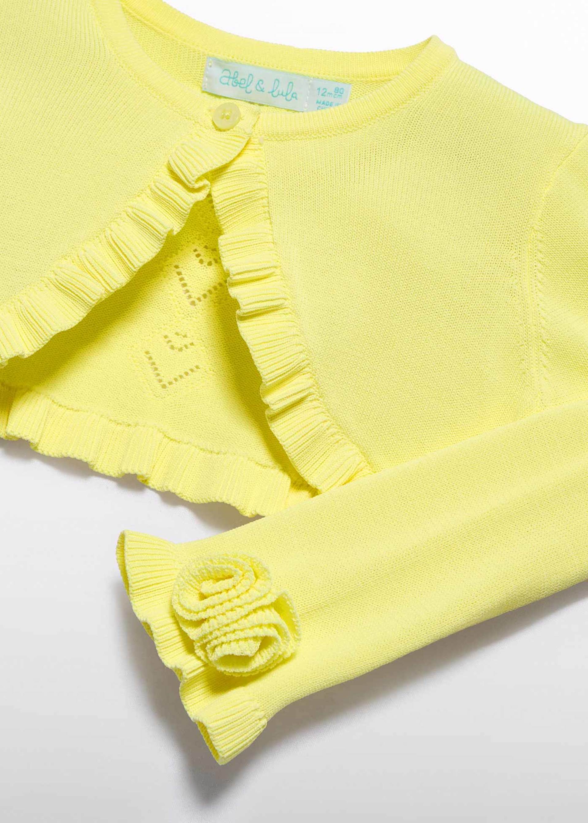 Baby openwork tricot cardigan