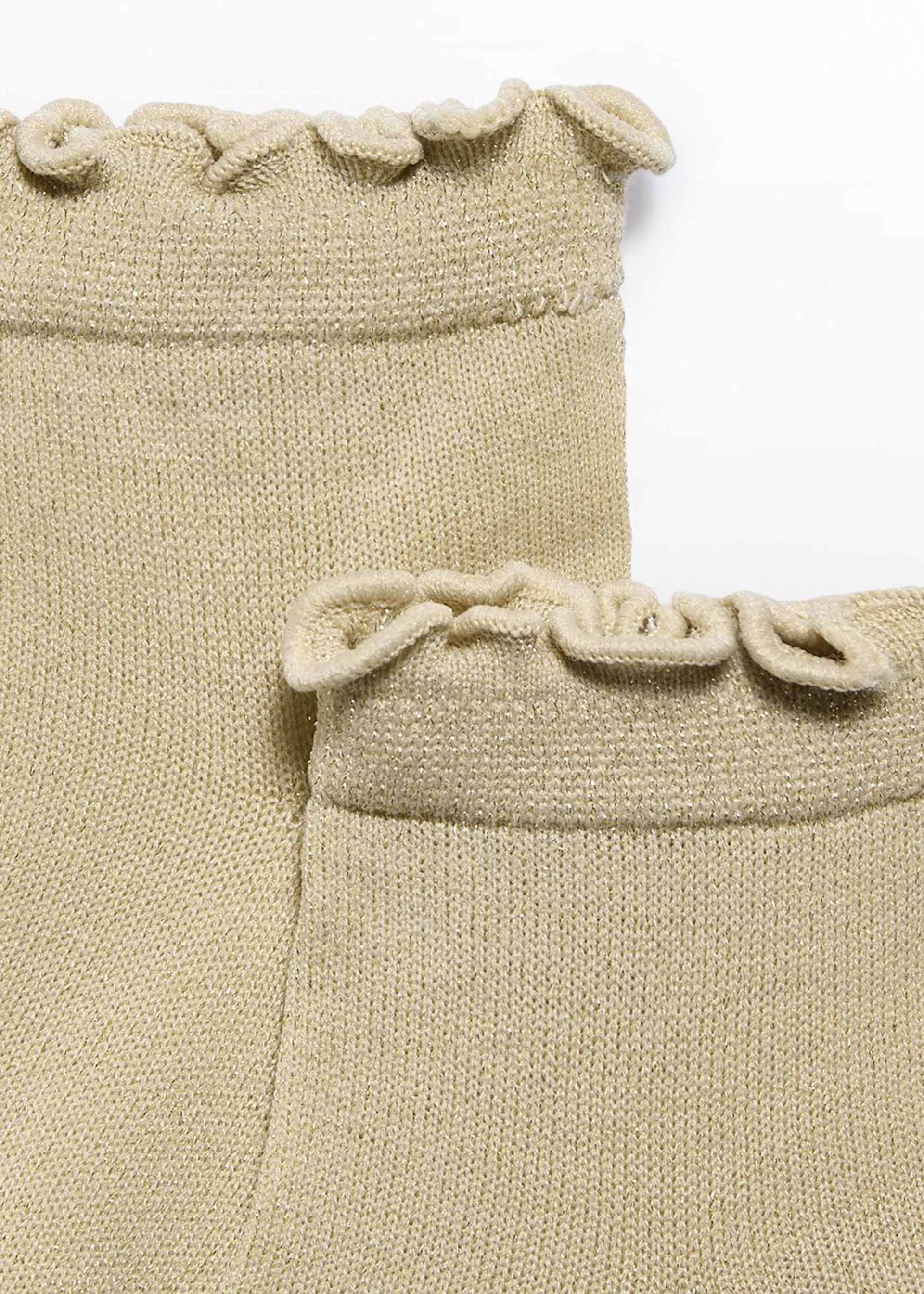 Girl sparkly tricot socks