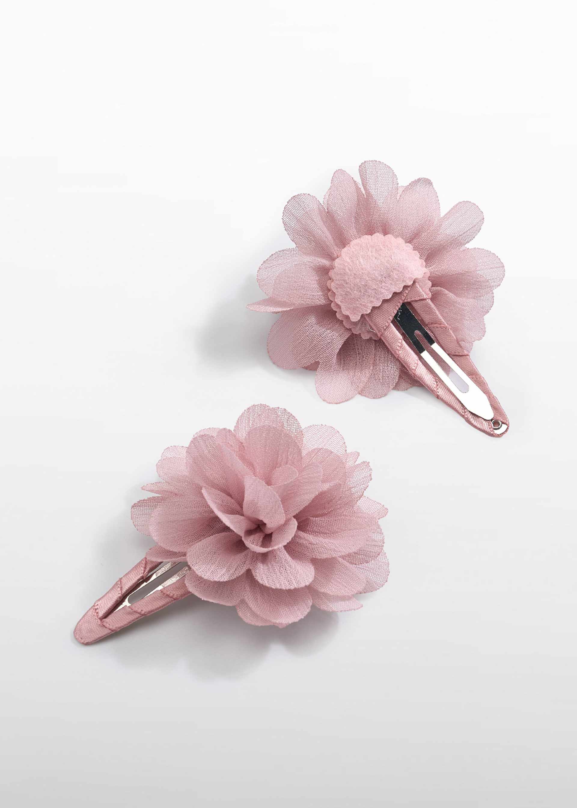Girl floral bambula clips