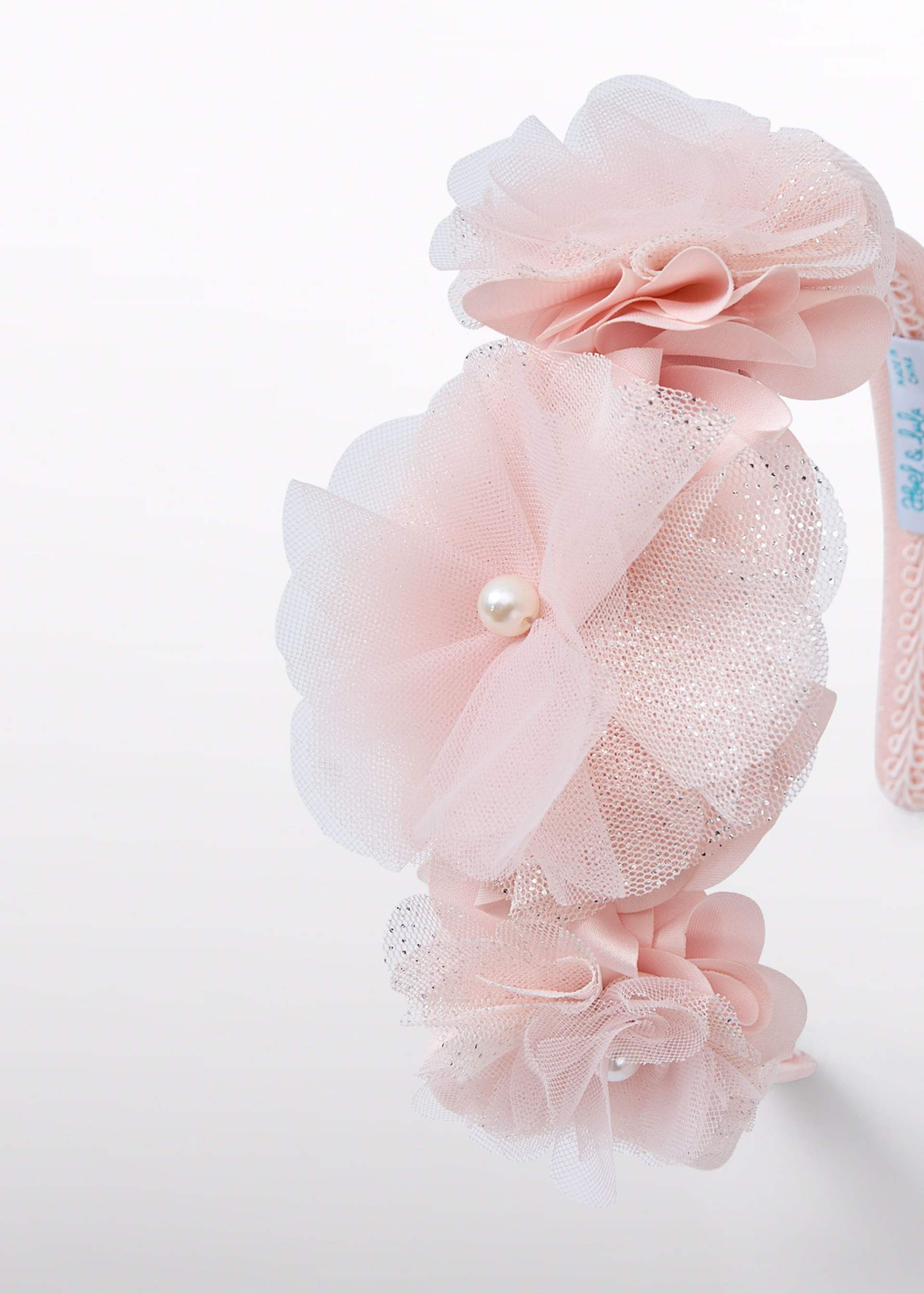 Opaska z kwiatkami dla dziewczynki