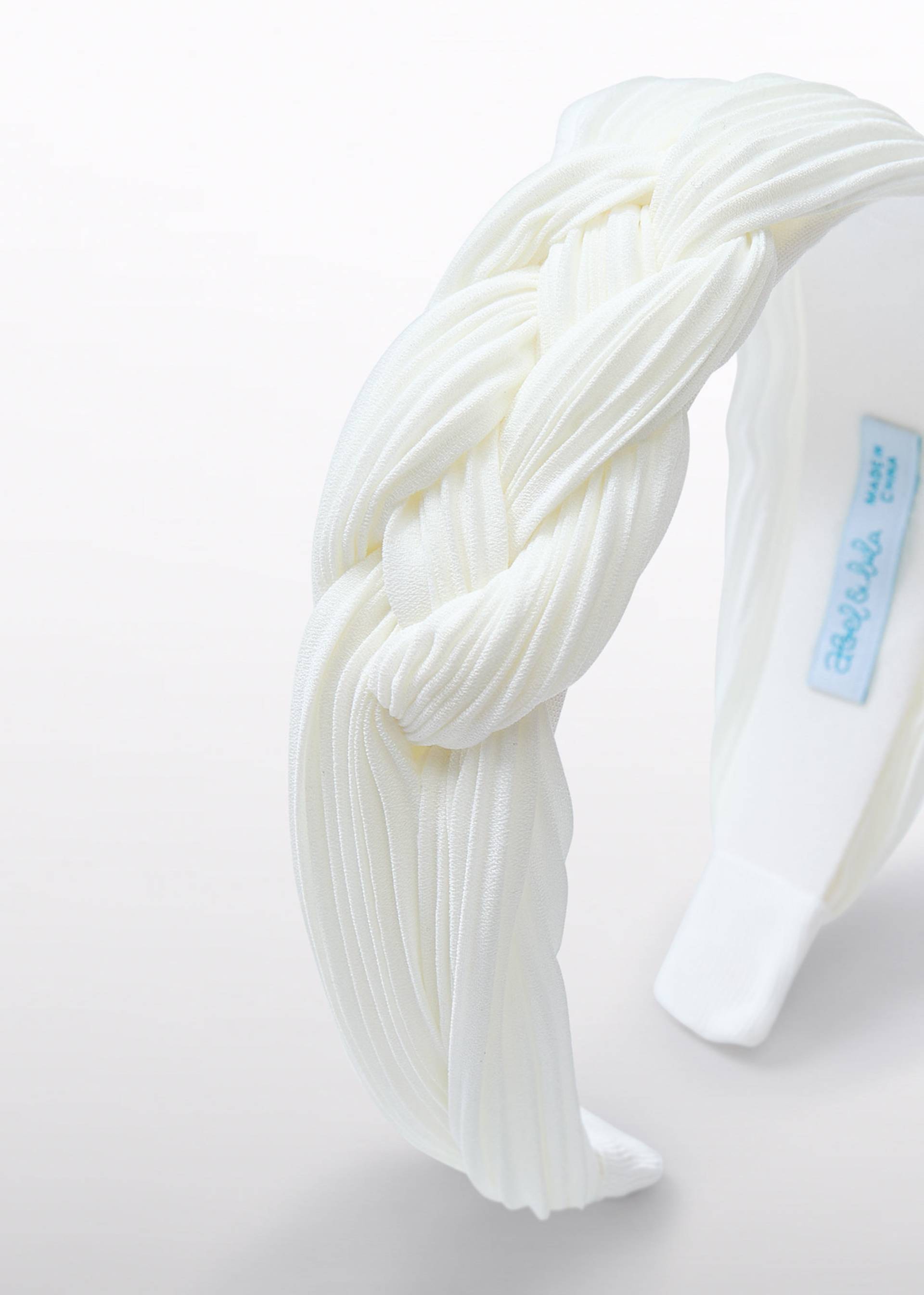 Girl pleated gauze headband