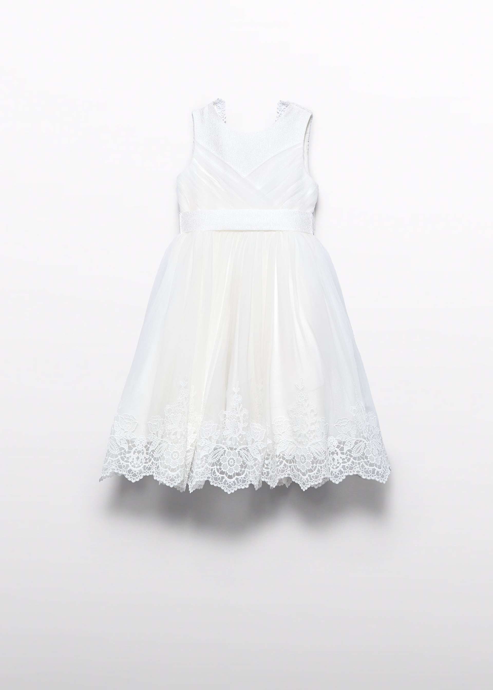 Girl embroidered tulle dress
