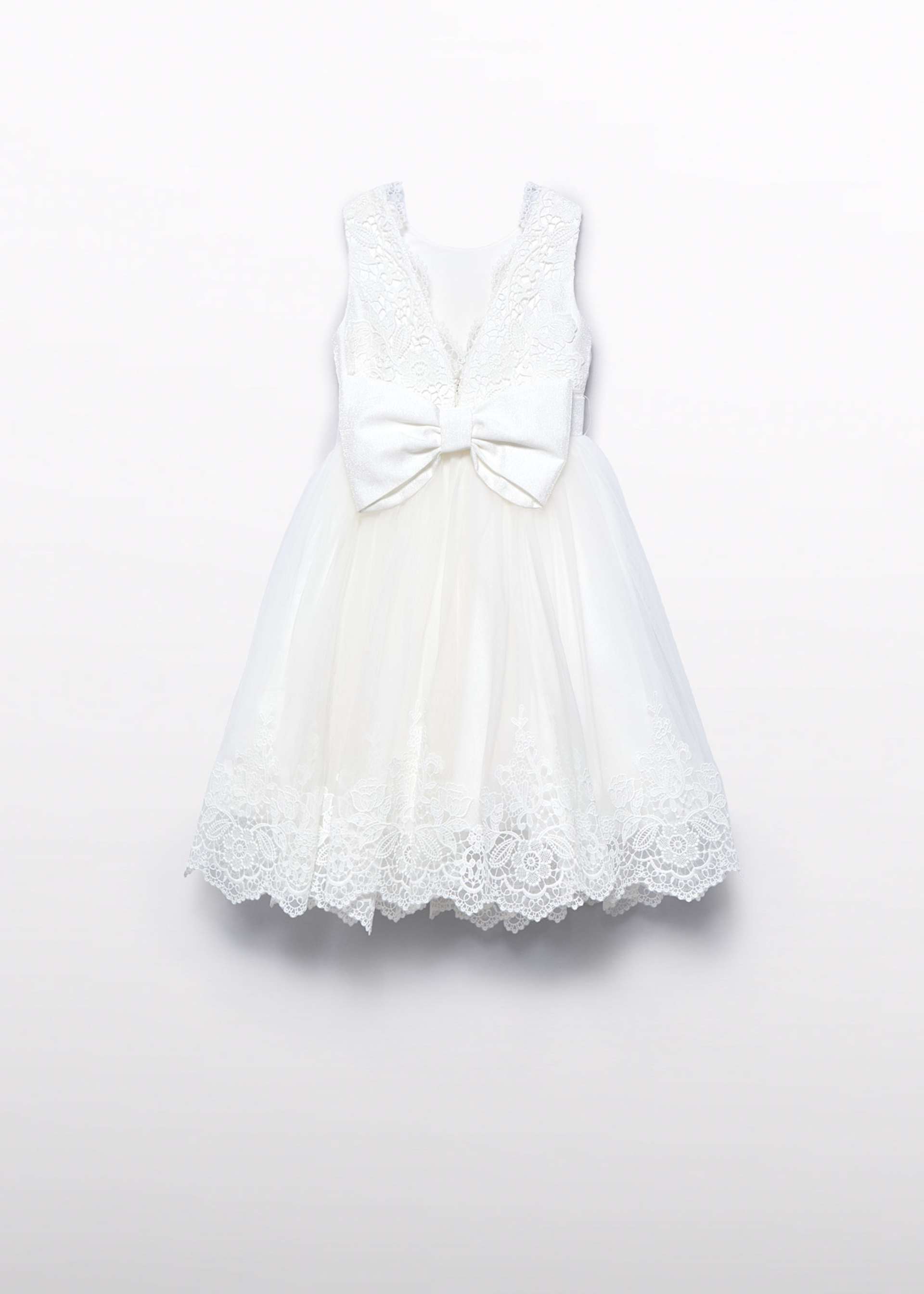 Abito tulle ricamo bambina