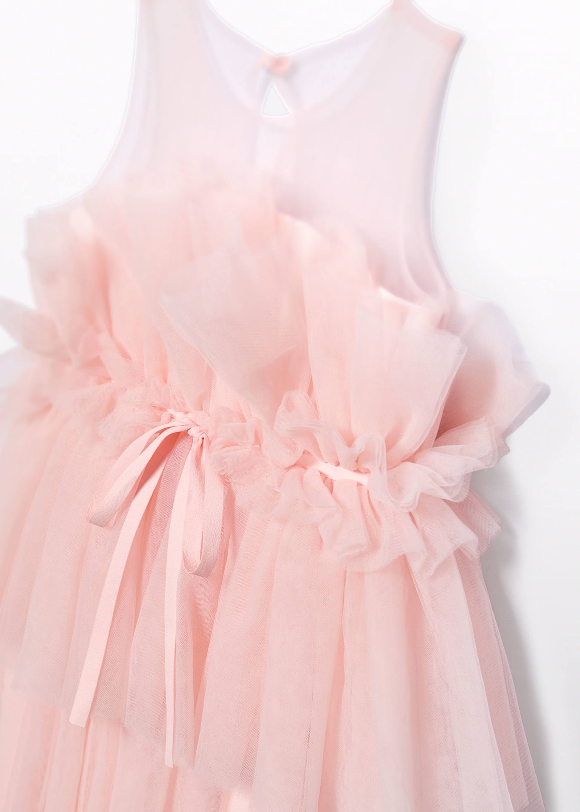 Vestido tule capas menina