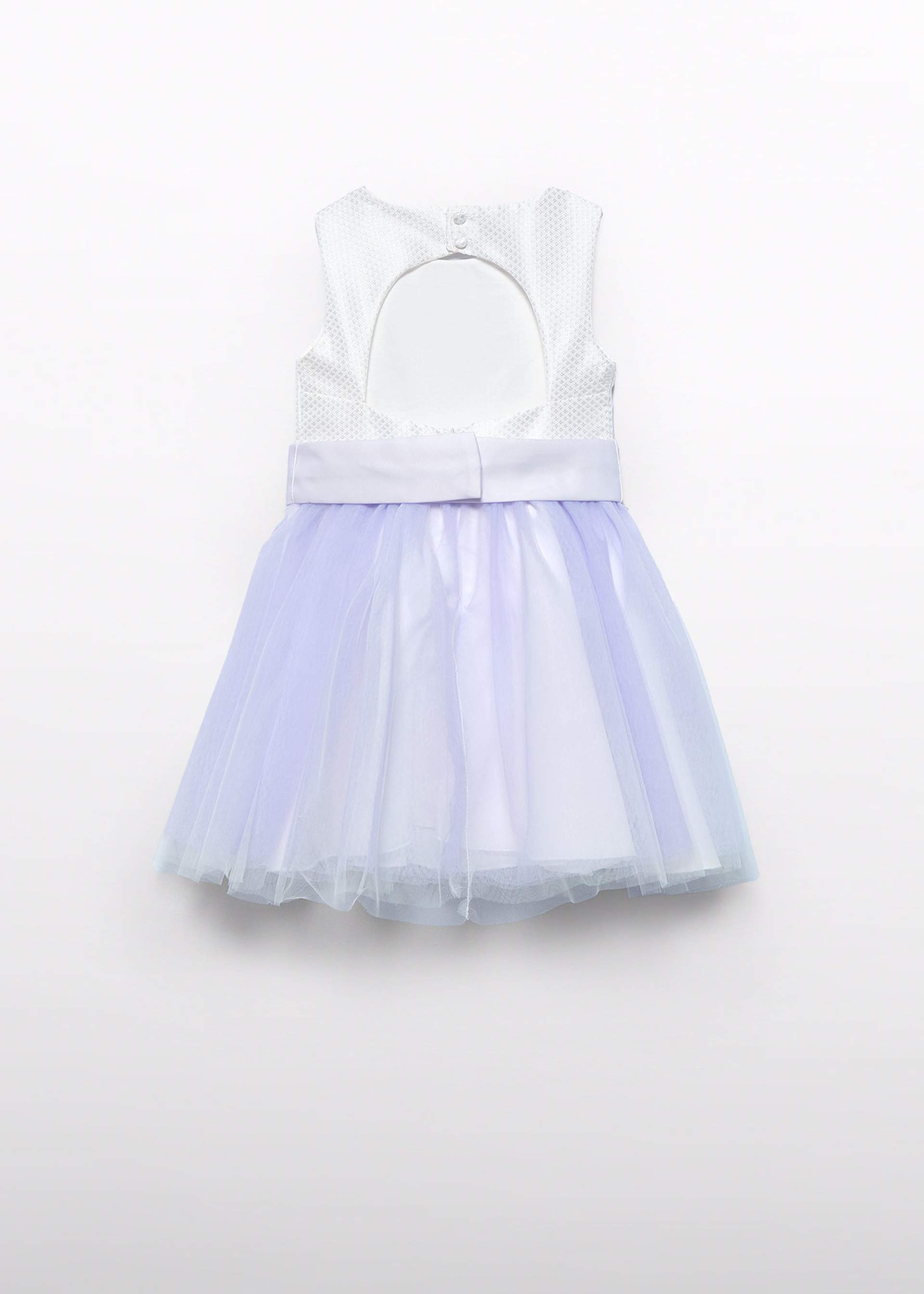 Vestido estructura combinado niña
