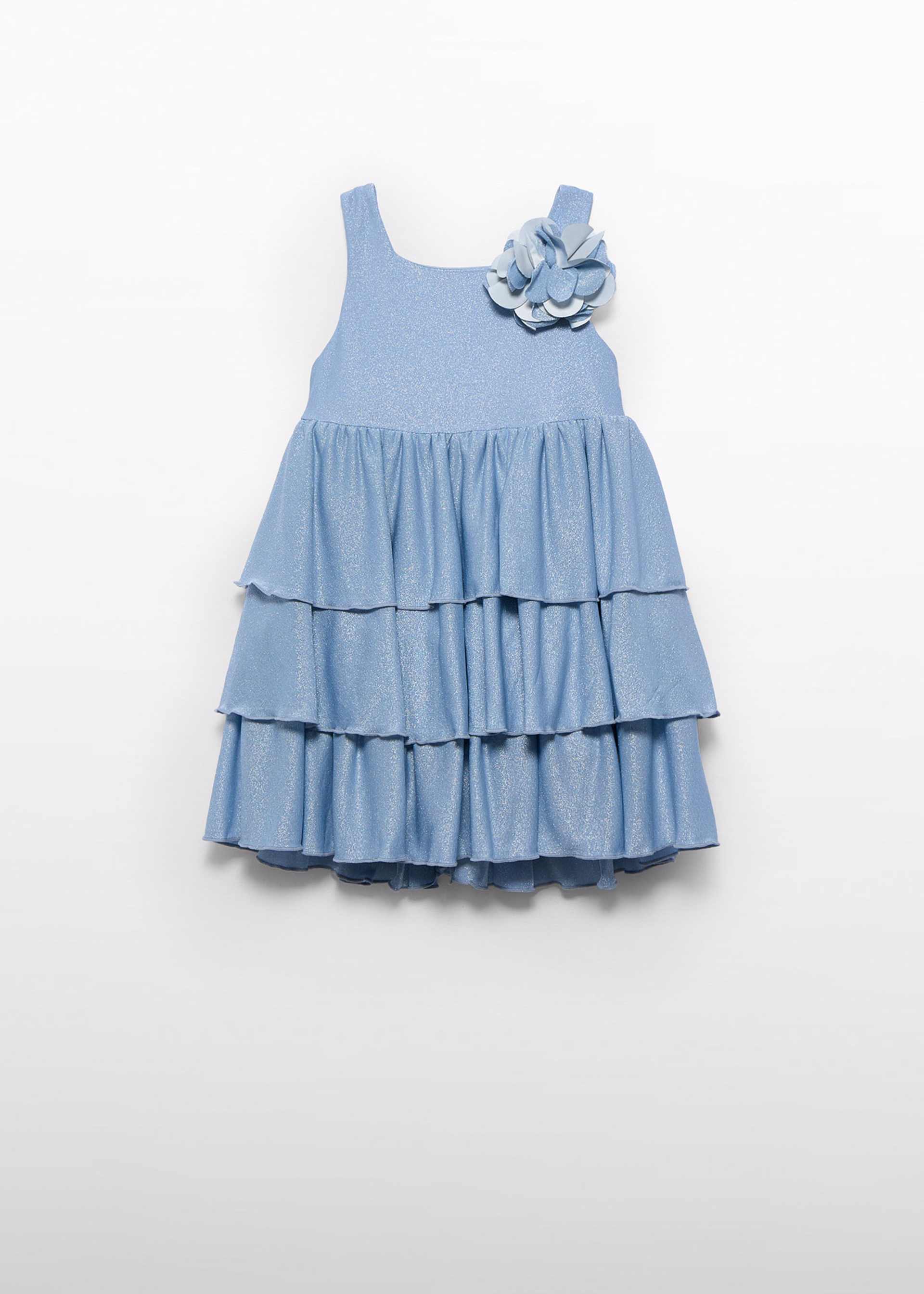 Vestido folhos menina