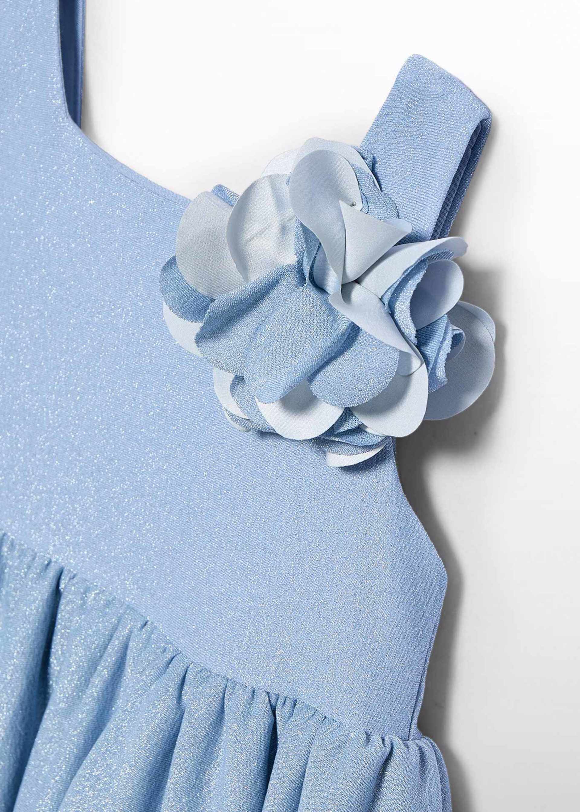 Vestido folhos menina