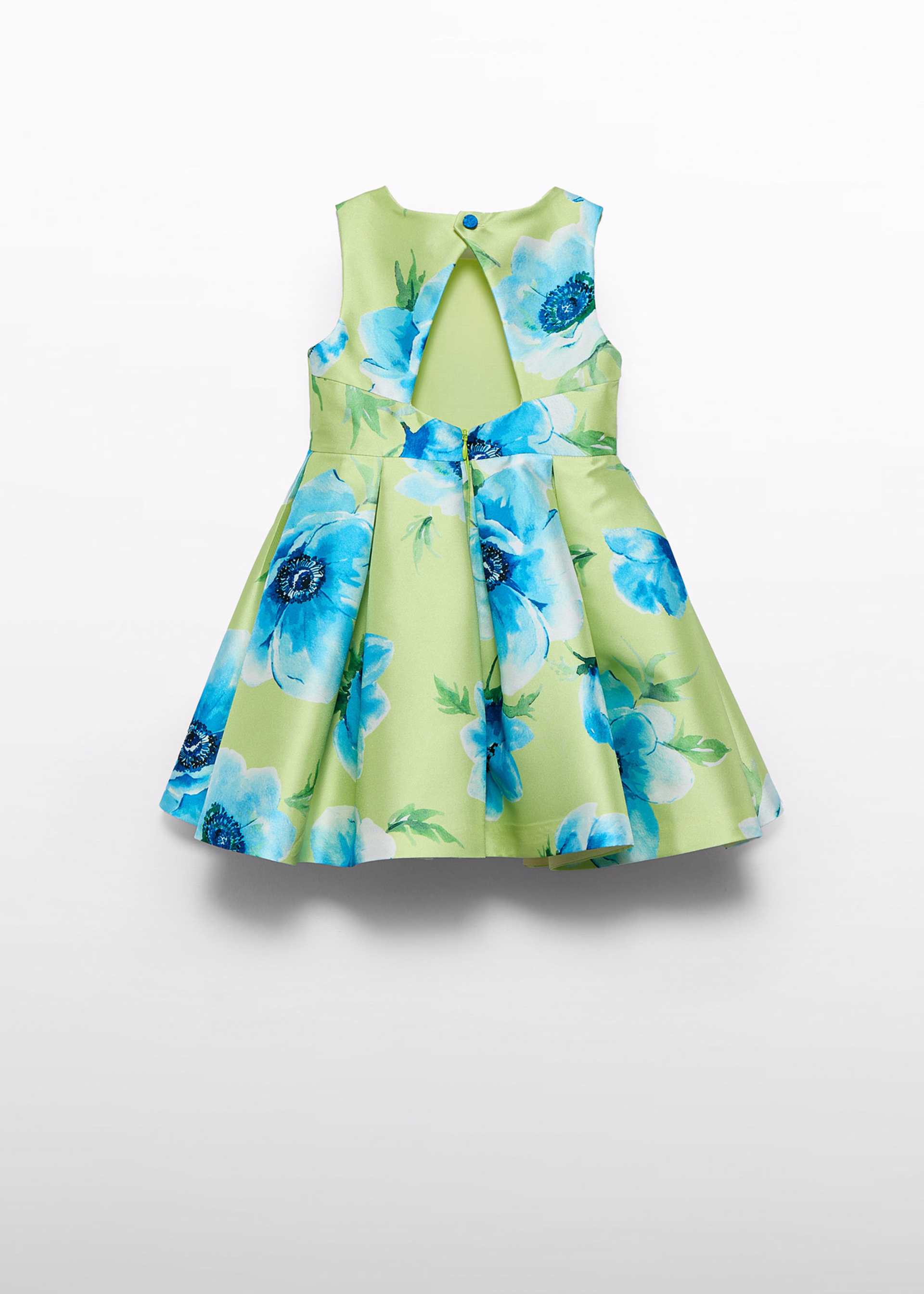 Vestido mikado flores menina