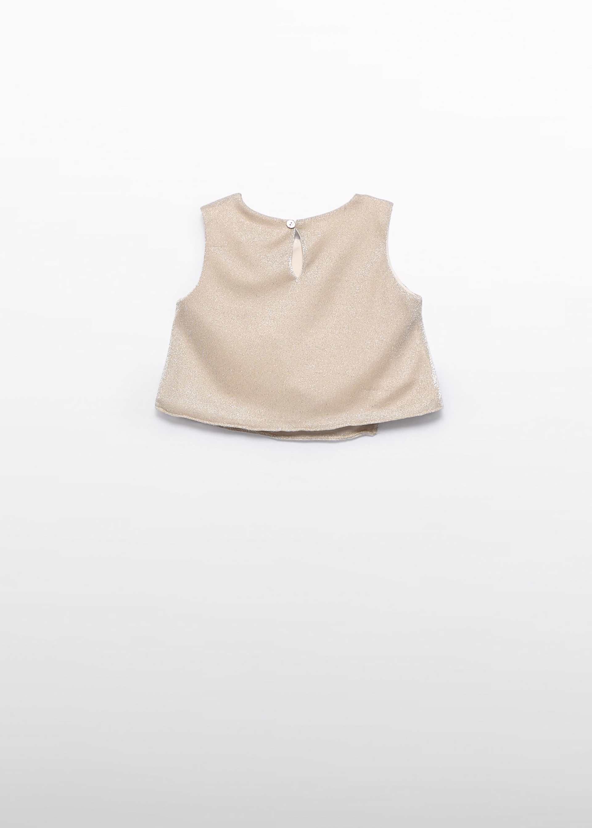 Top en maille brillant fille