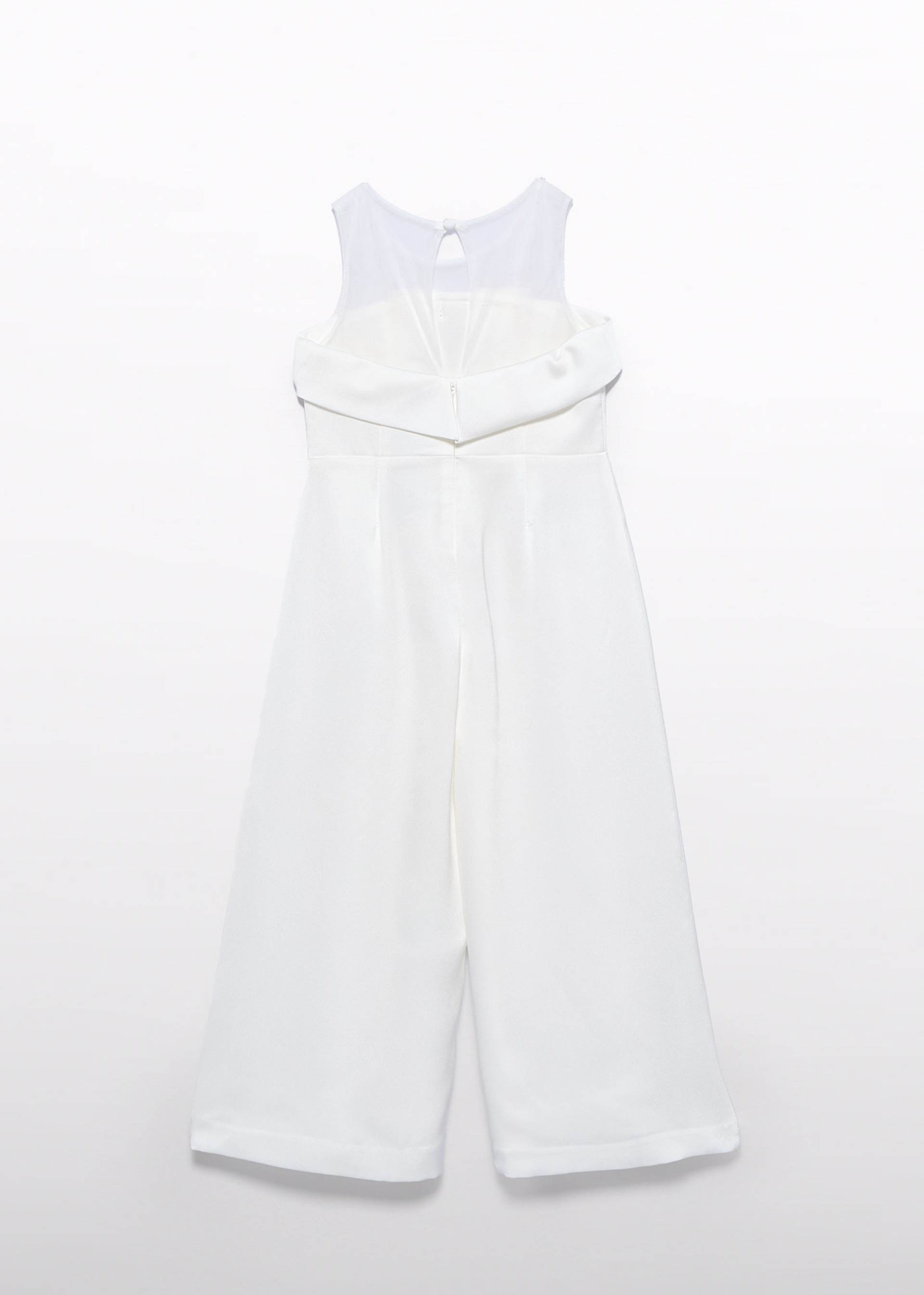 Girl crepe flowy jumpsuit