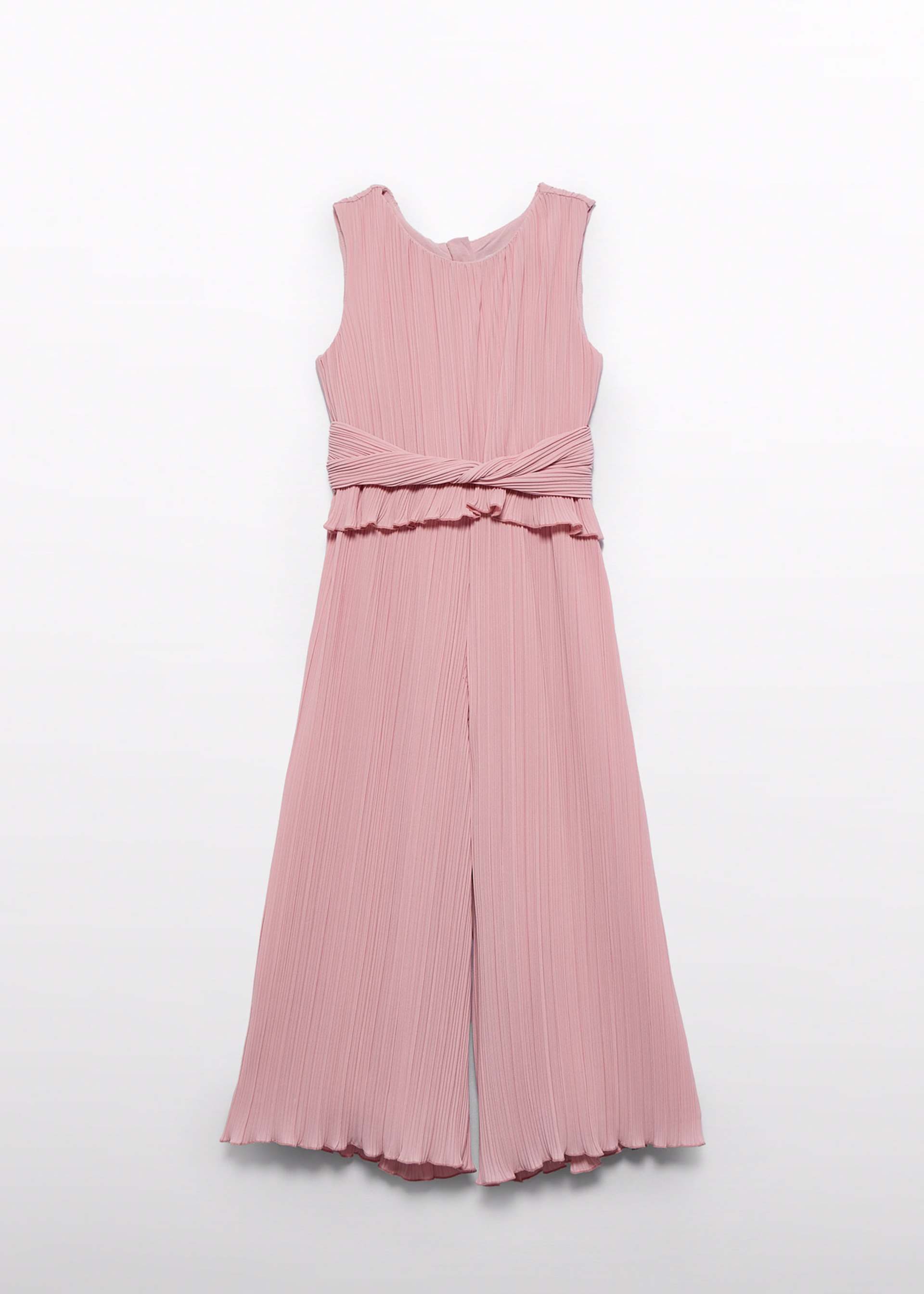 Girl pleated chiffon jumpsuit