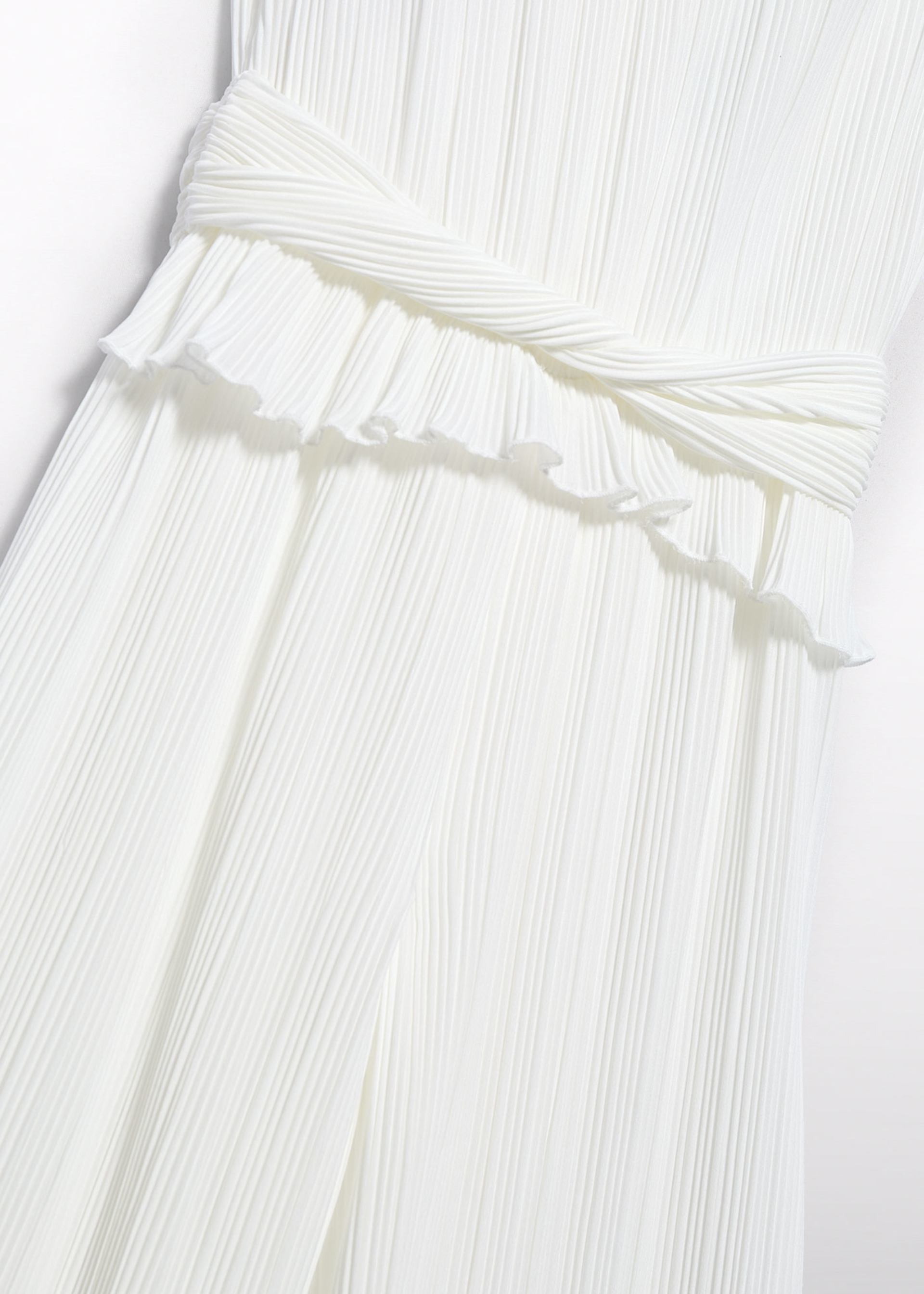 Długi kombinezon plisowany dla dziewczynki