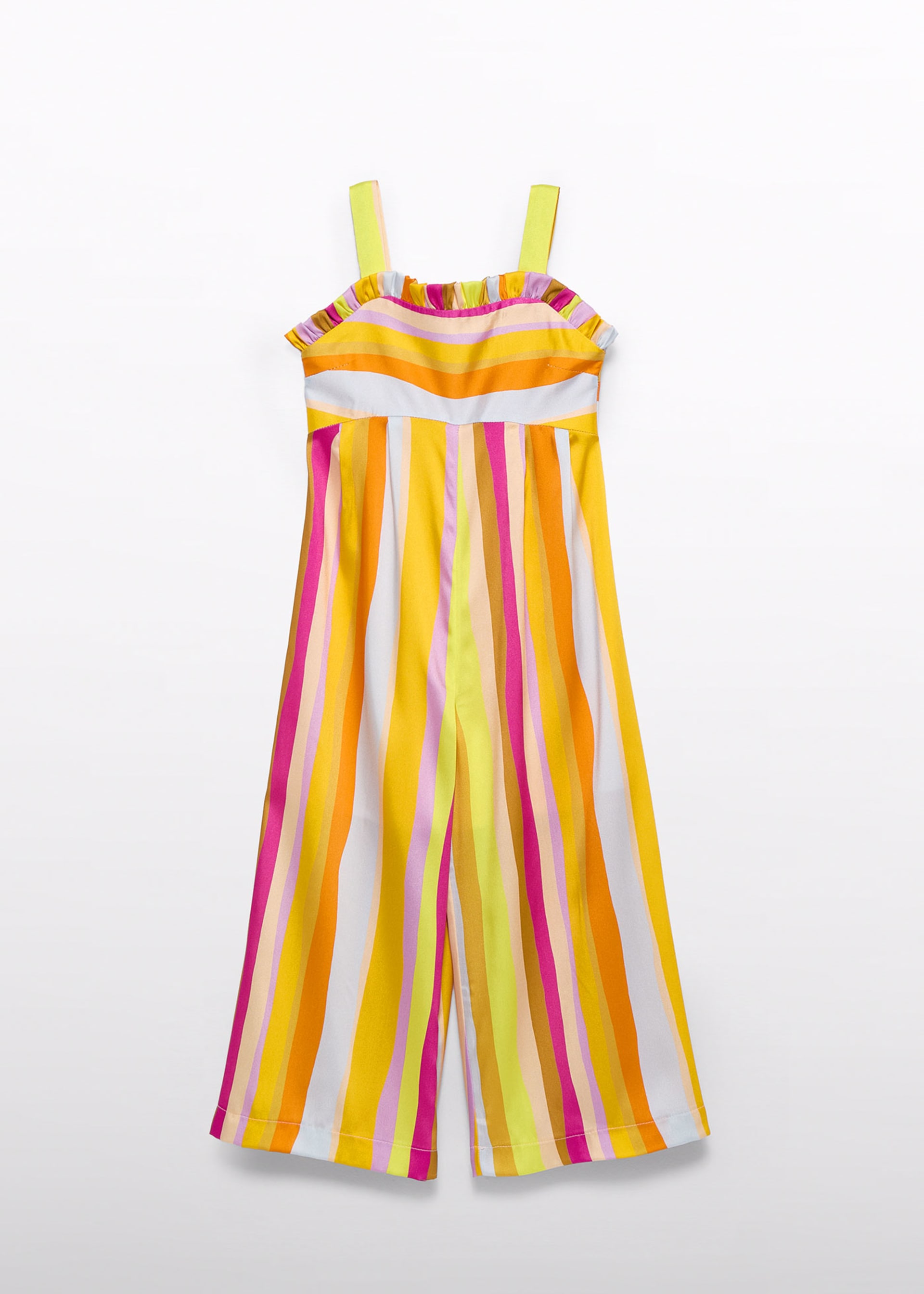 Girl multicoloured stripped jumpsuit