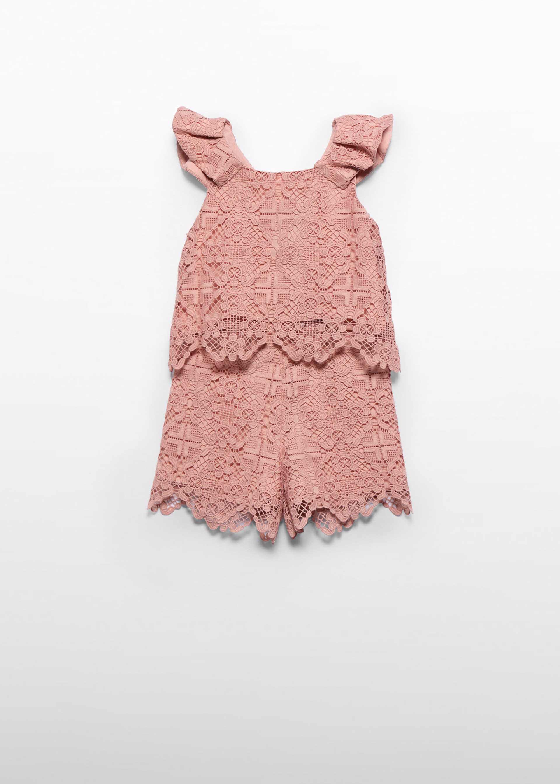 Conjunto bermuda guipur niña