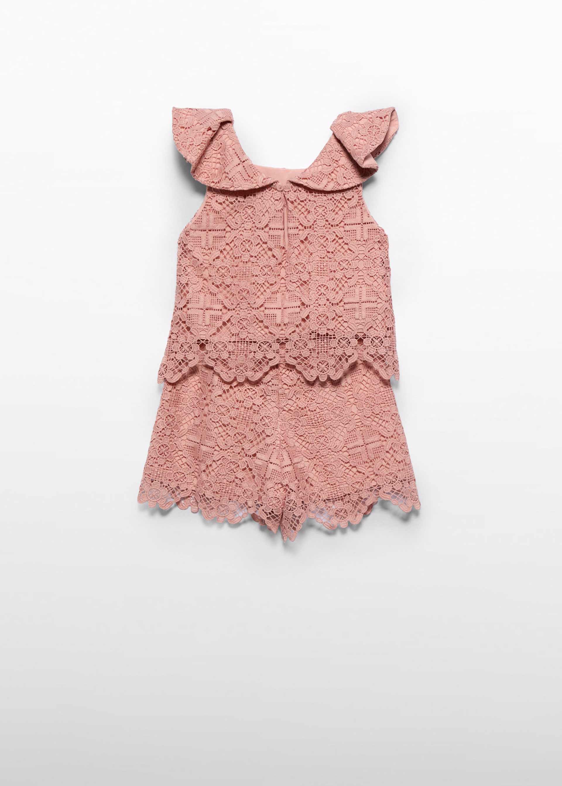 Conjunto bermuda guipur niña