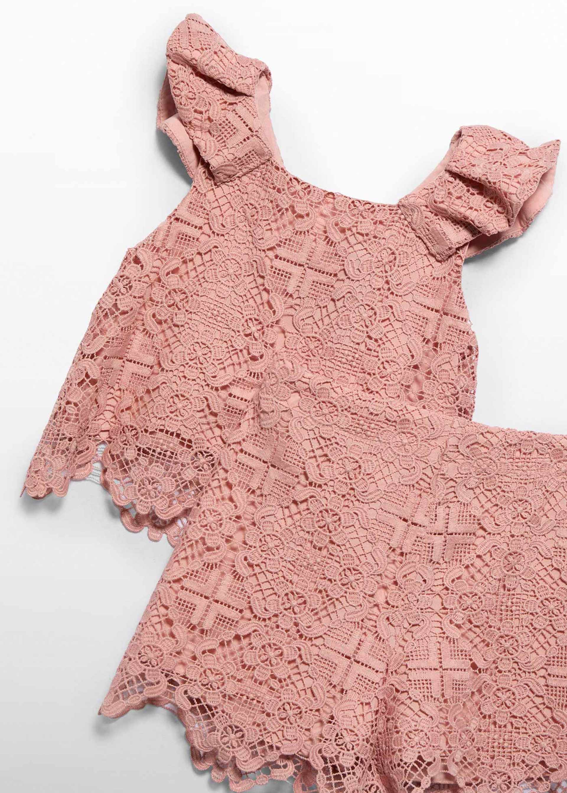 Girl guipure shorts set