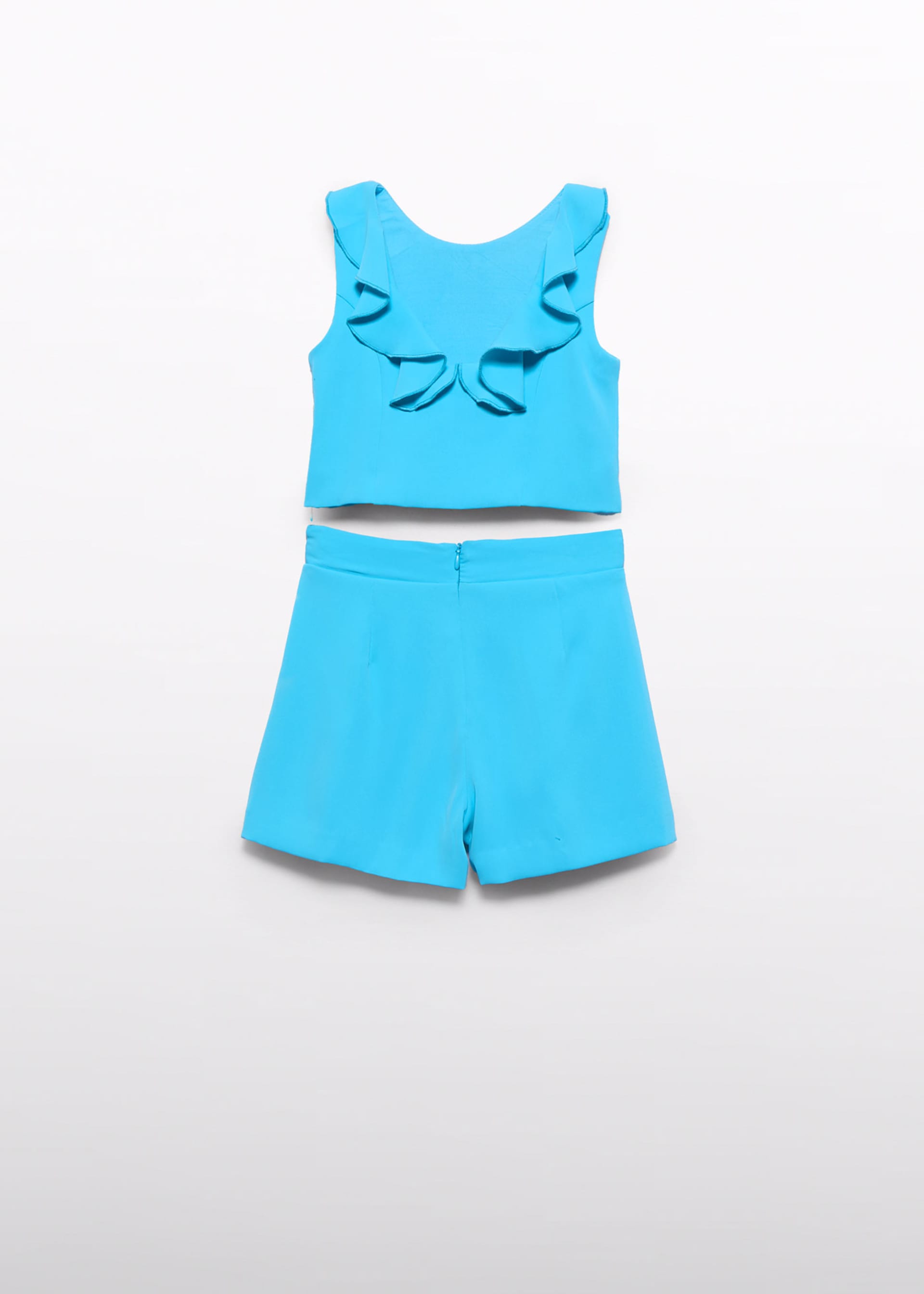 Conjunto bermuda crepe folho menina