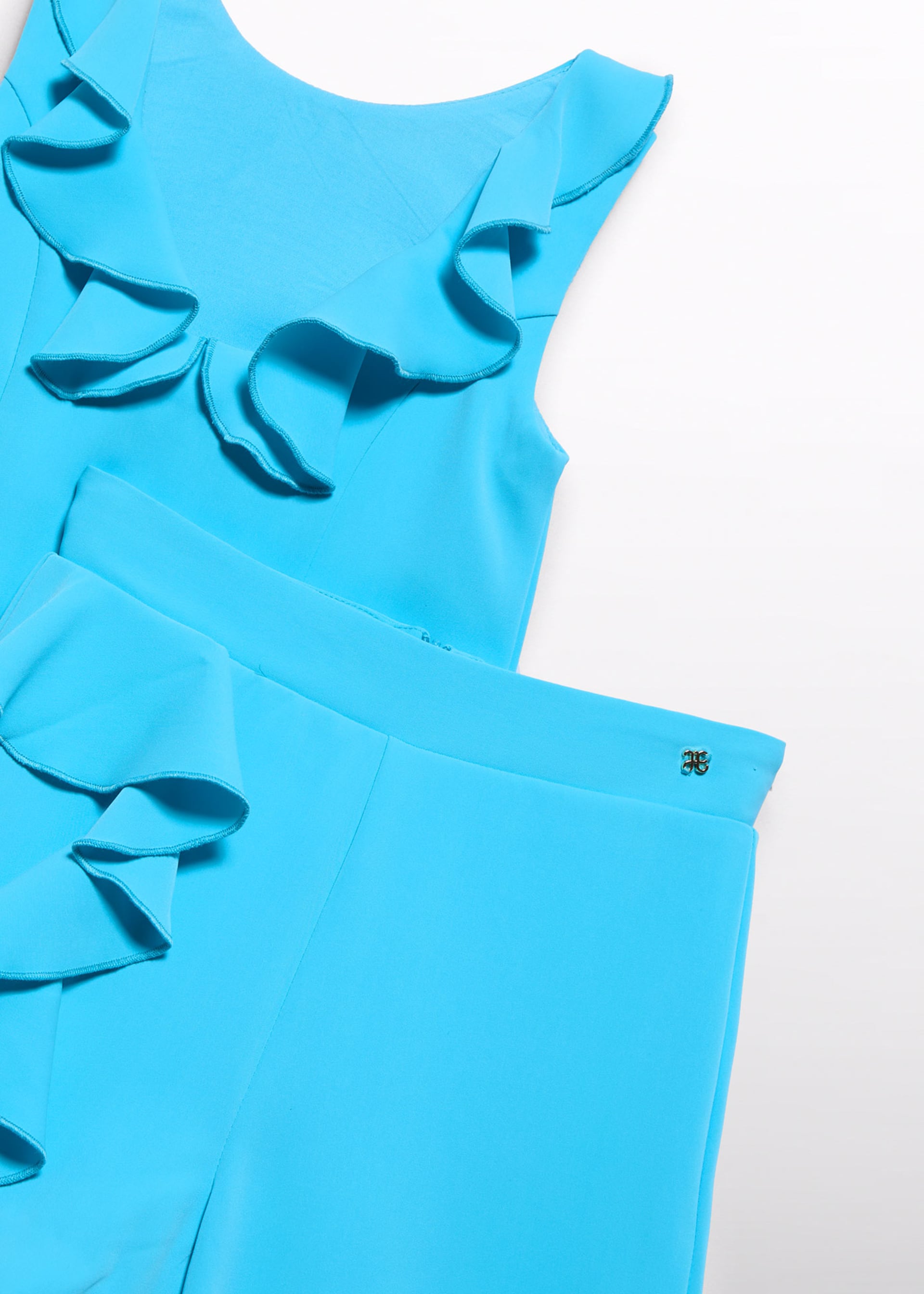 Conjunto bermuda crepe folho menina