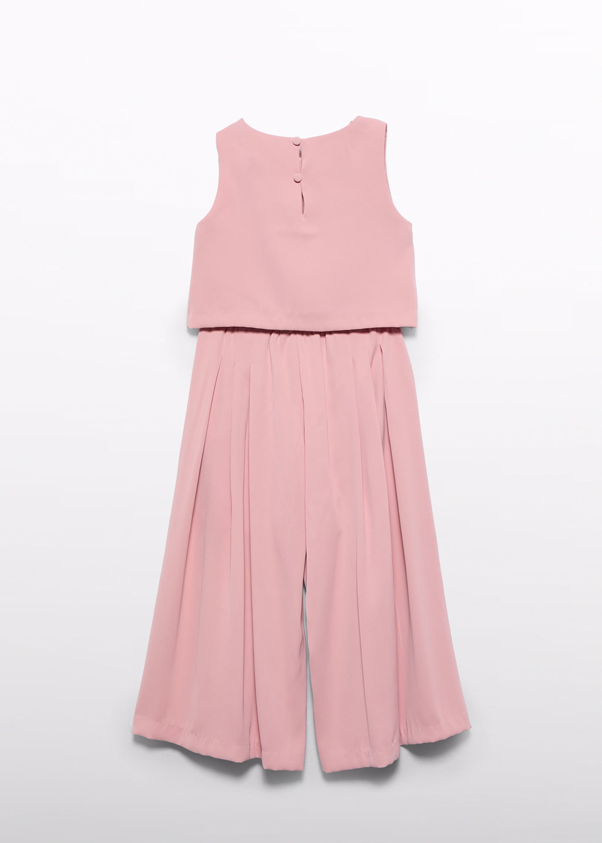 Girl crepe trousers and top set