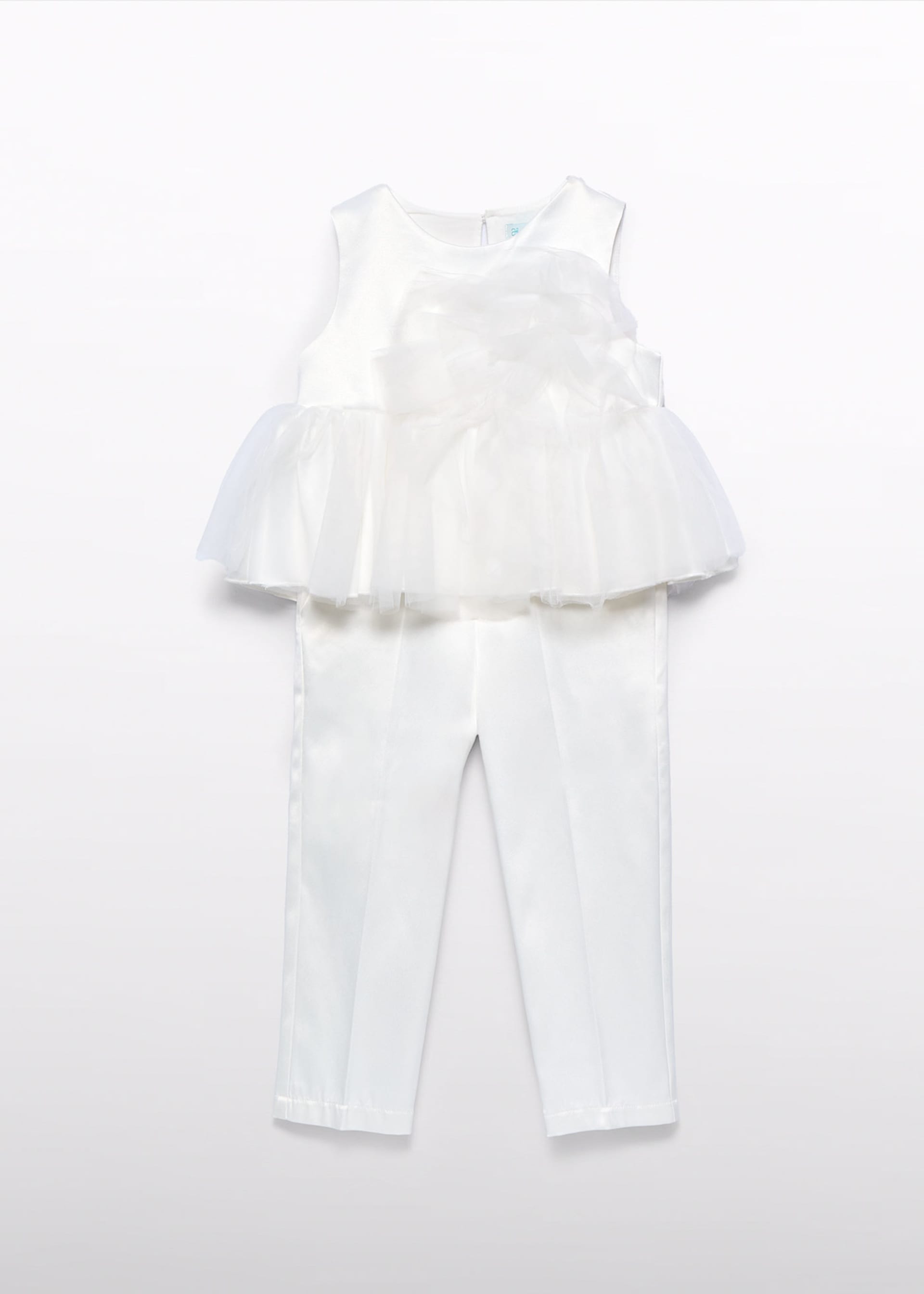 Conjunto calças cetim menina