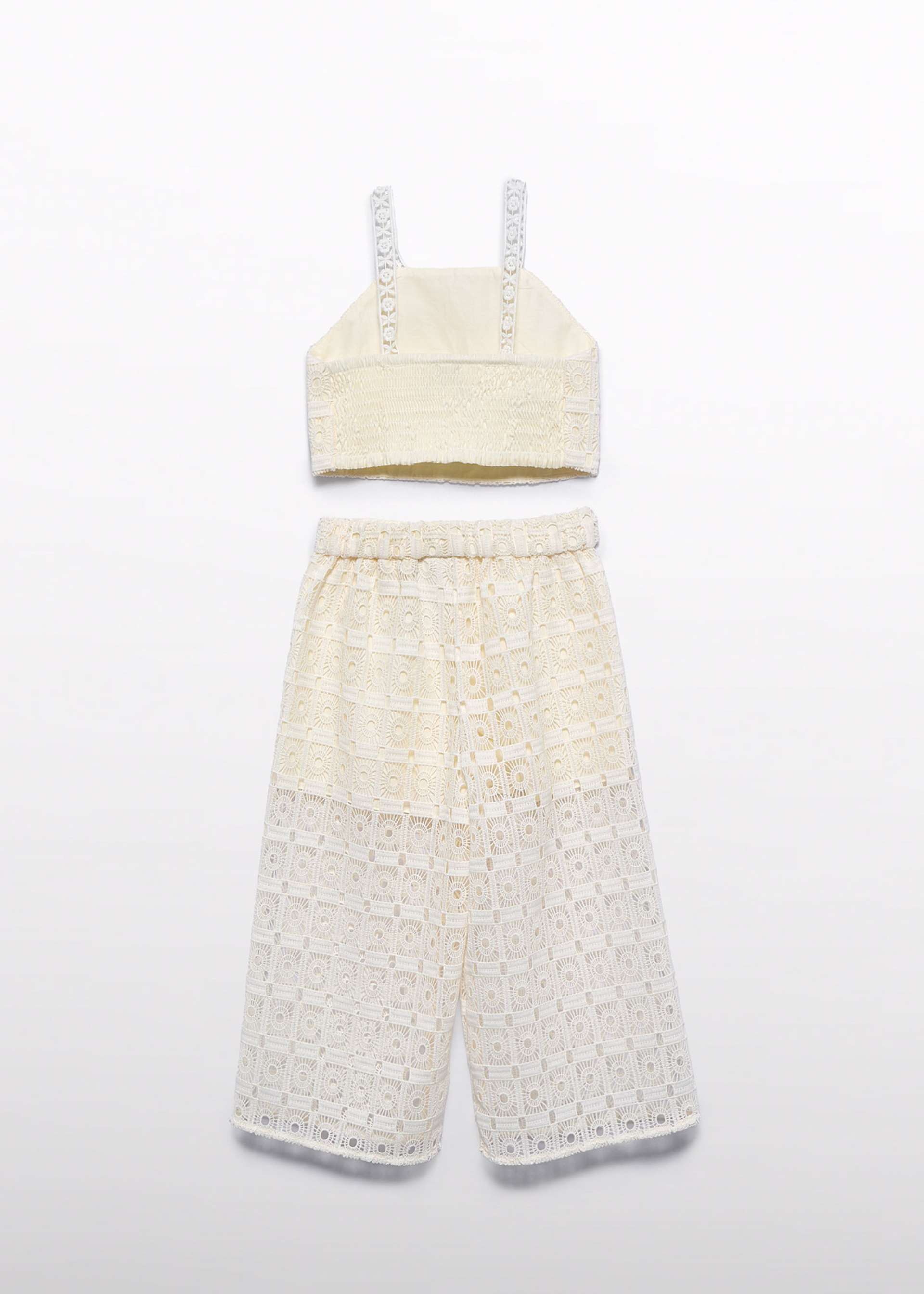 Conjunto calças crochet menina