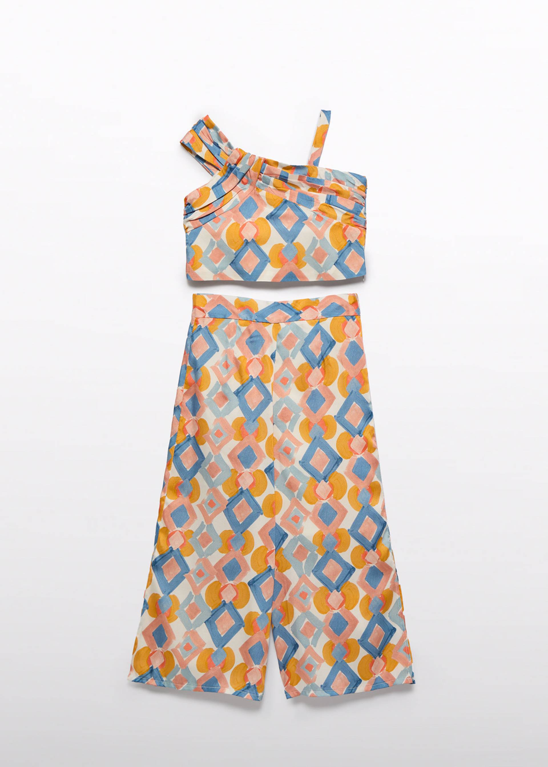 Conjunto calças estampado menina