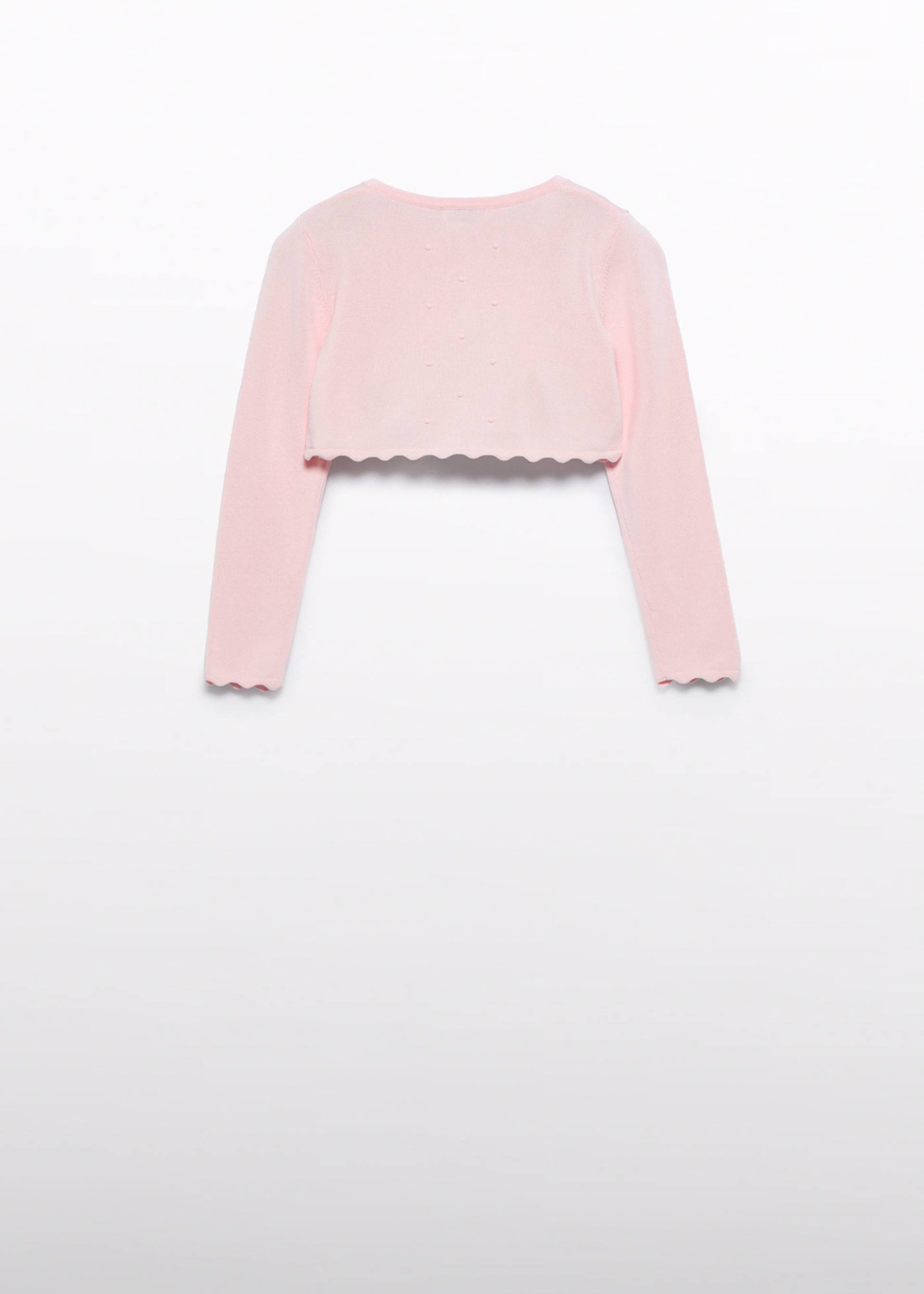 Girl knit cardigan with waves