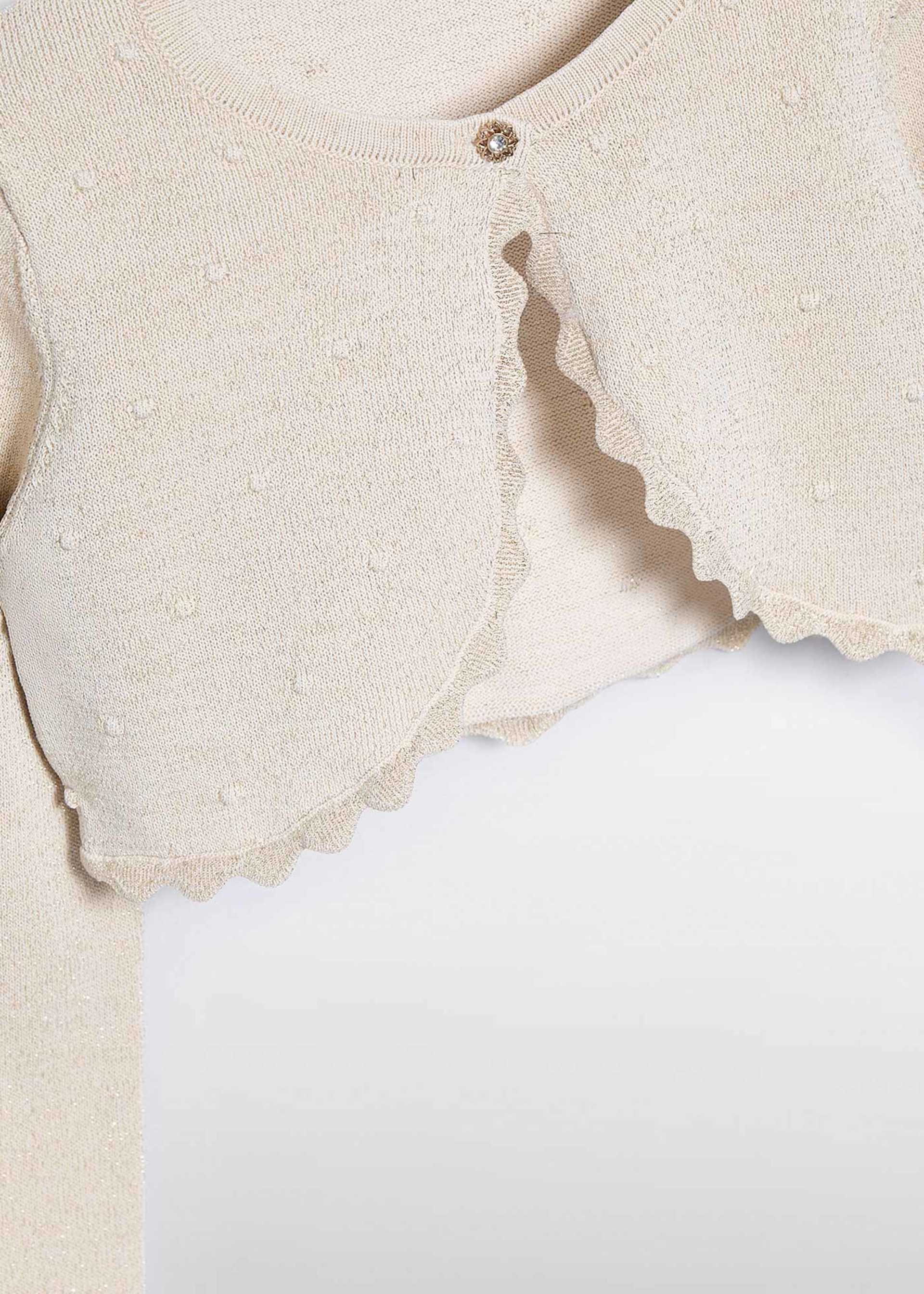 Rebeca tricot ondas niña