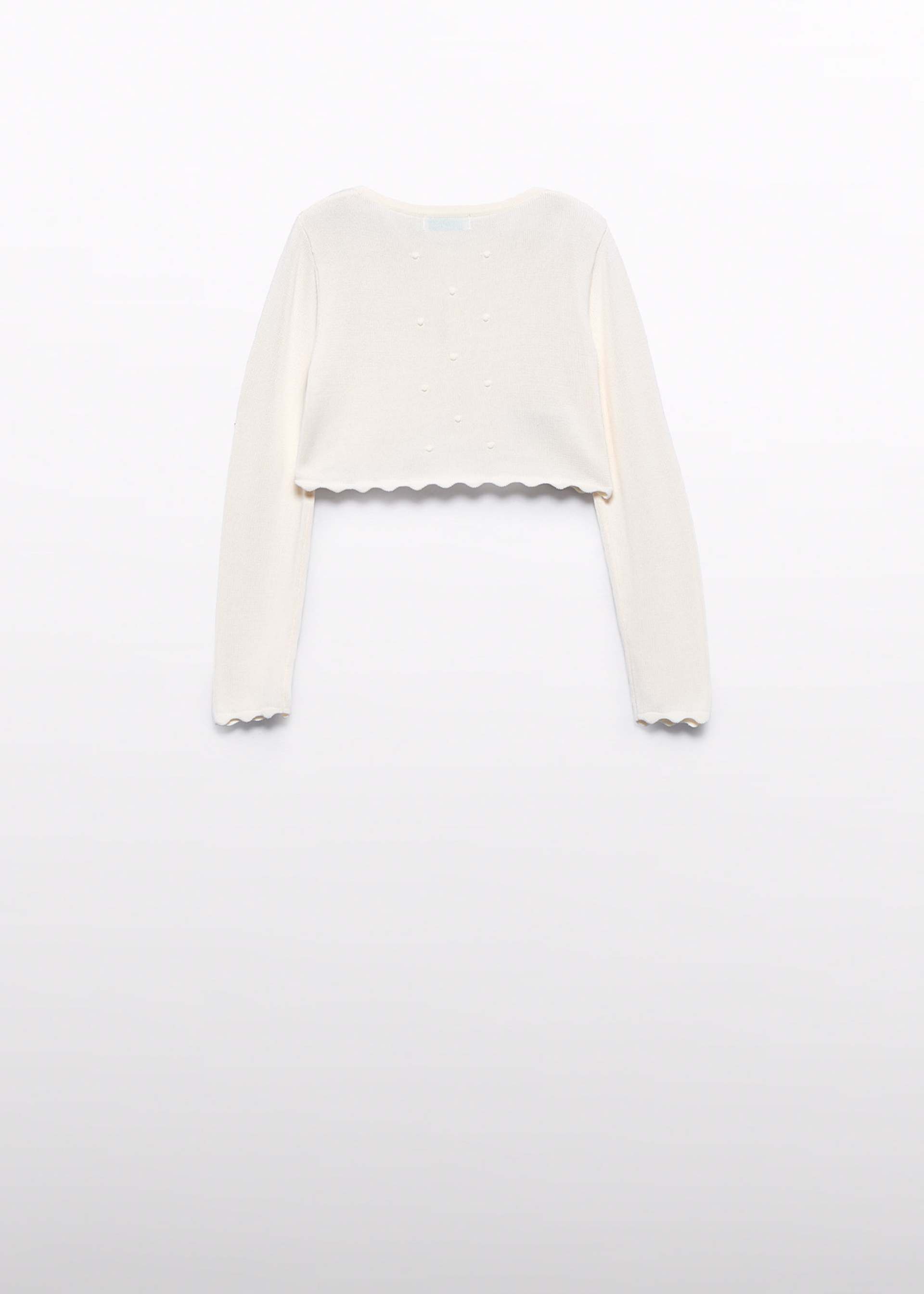 Bolero tricot ondas menina