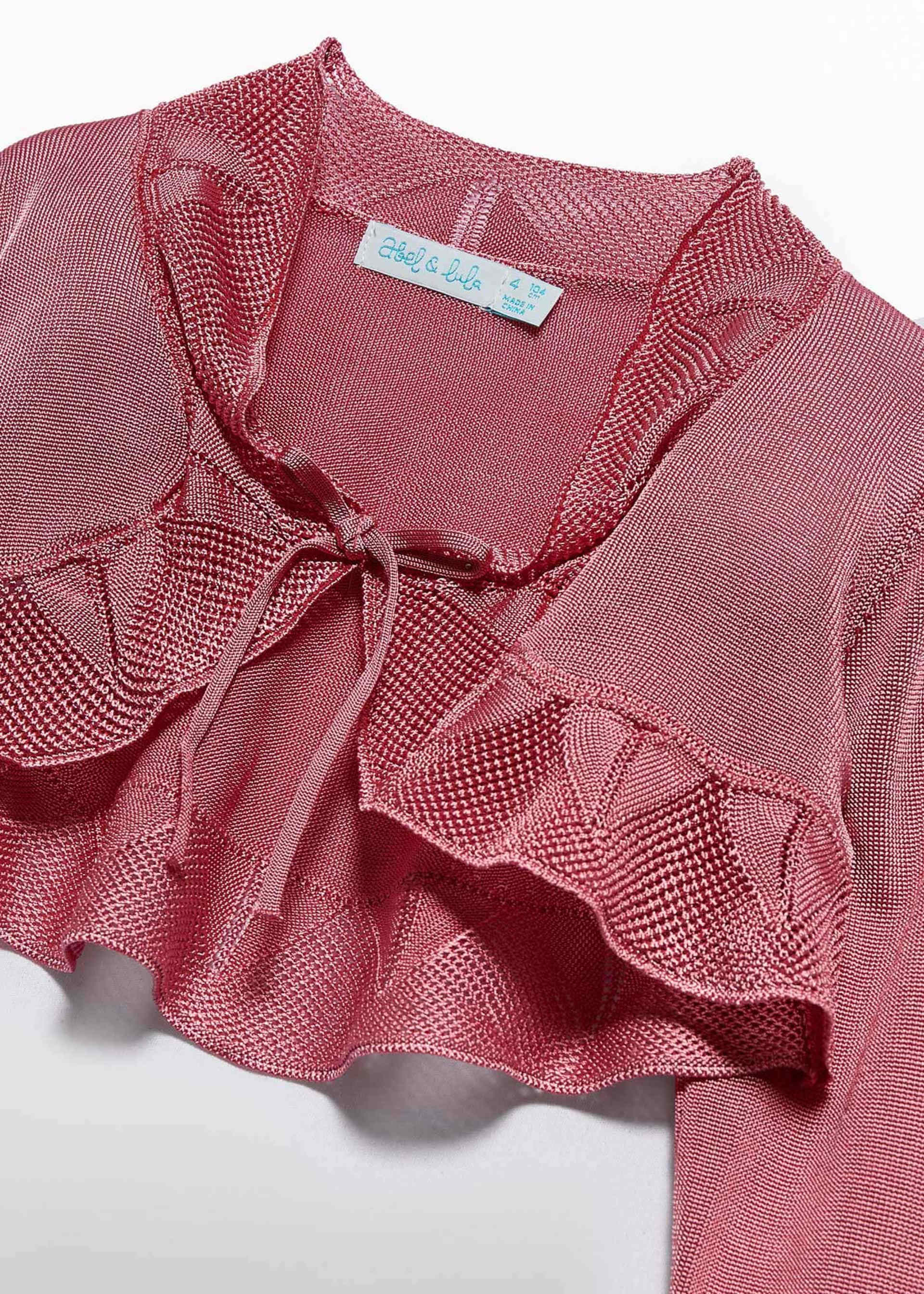 Cardigan maglia manica a campana bambina